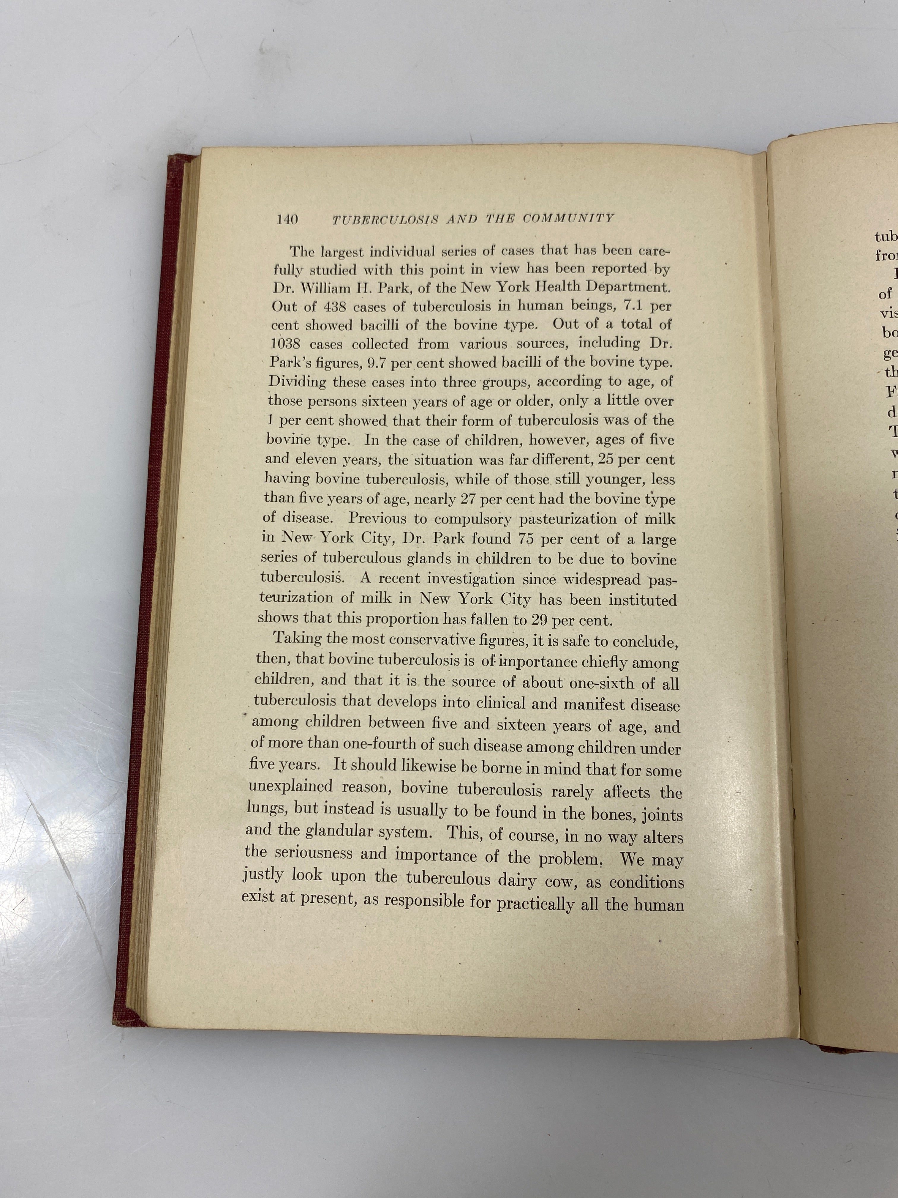 Tuberculosis and the Community by Hawes 1922 Lea & Febiger HC