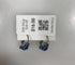 Silver Enamel Blue Bead Earrings