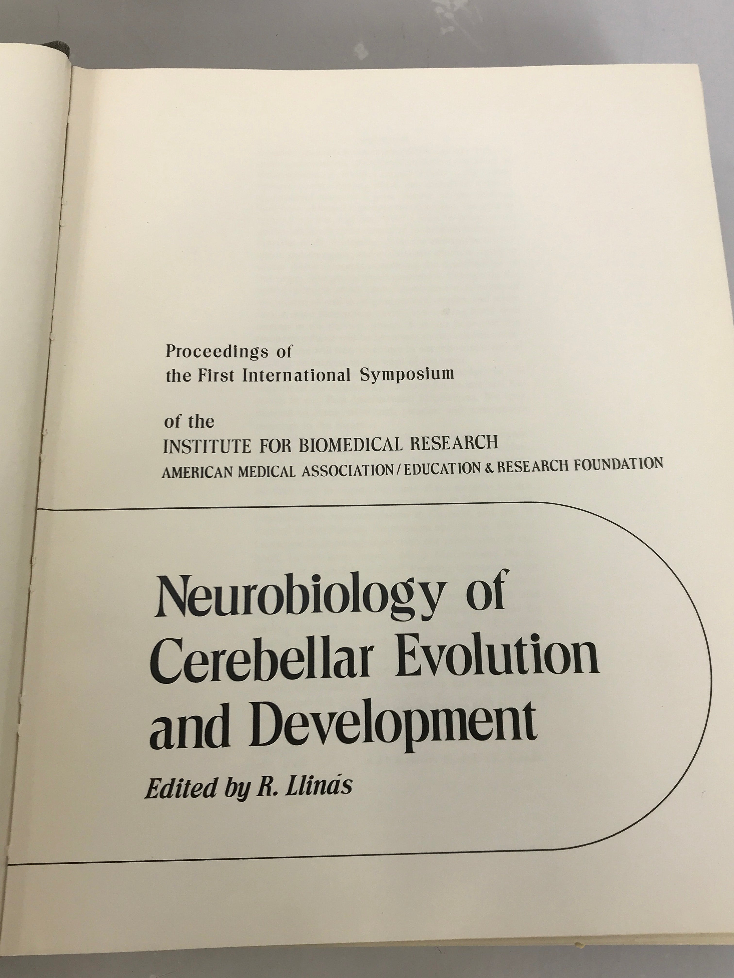 Neurobiology of Cerebellar Evolution and Development First International Symposium by R. Llinas HC in Slipcase 1969