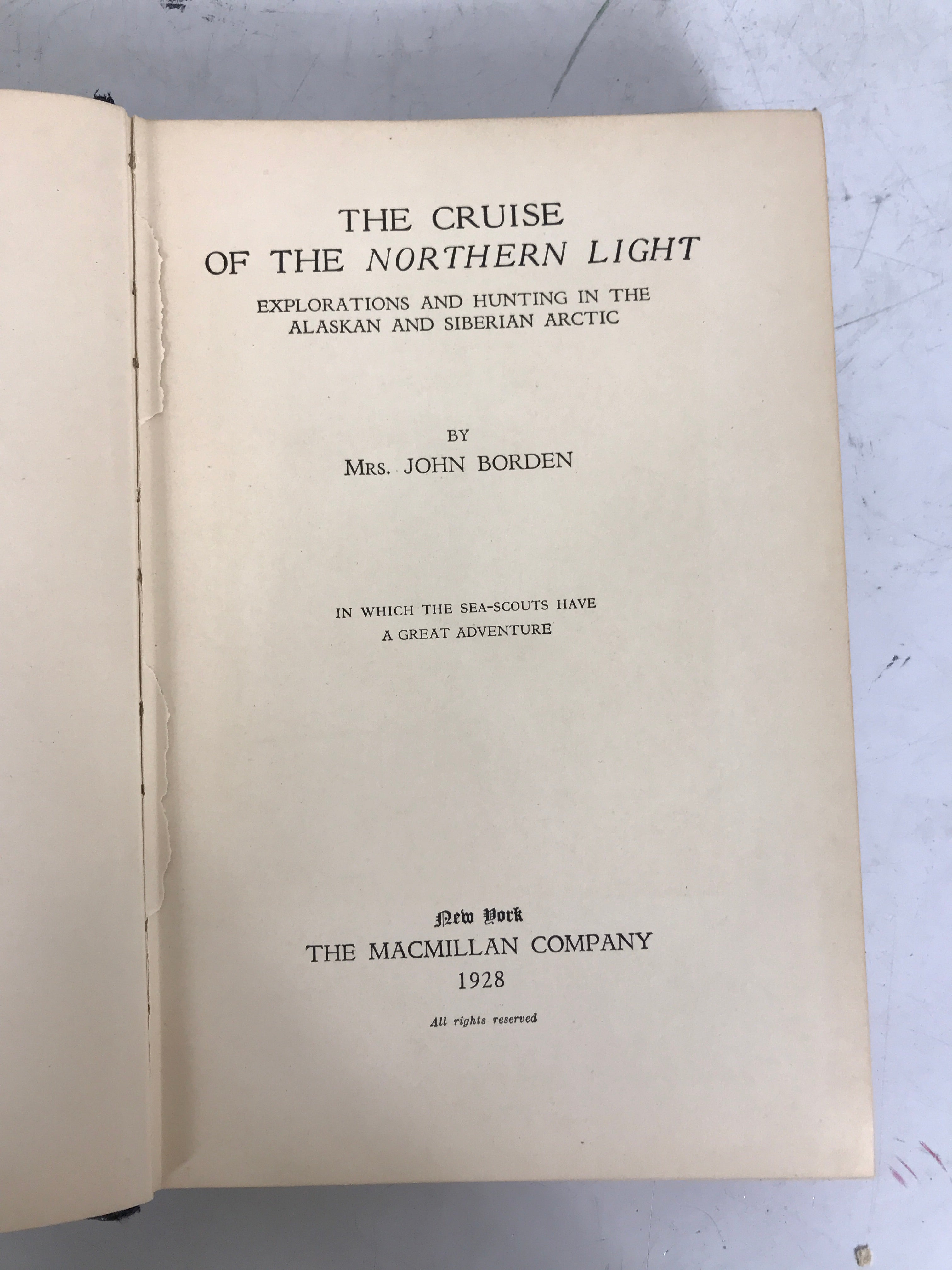 The Cruise of the Northern Light Mrs John Borden 1928 Signed by John Borden