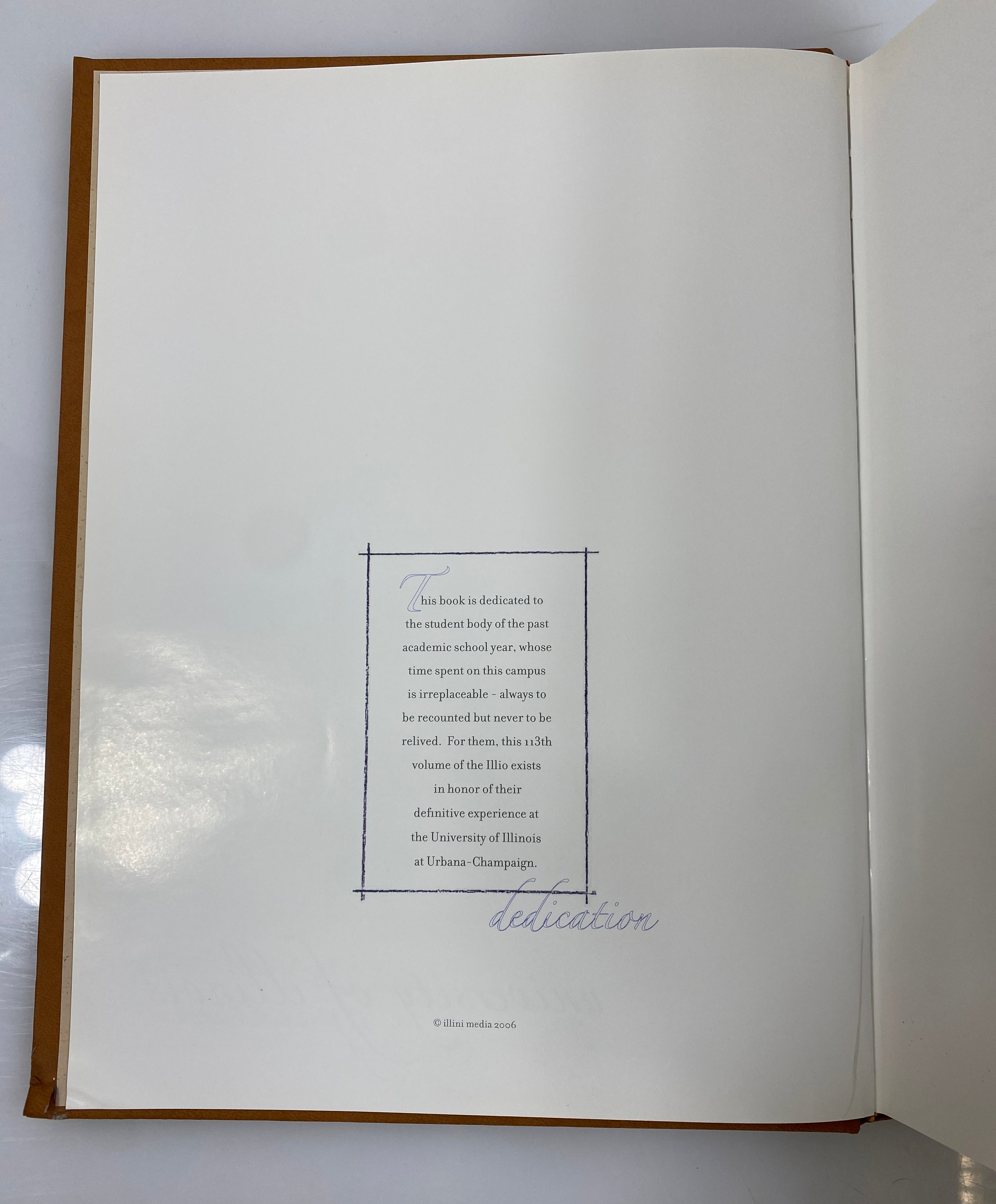 2006 University of Illinois "Illio" Yearbook HC