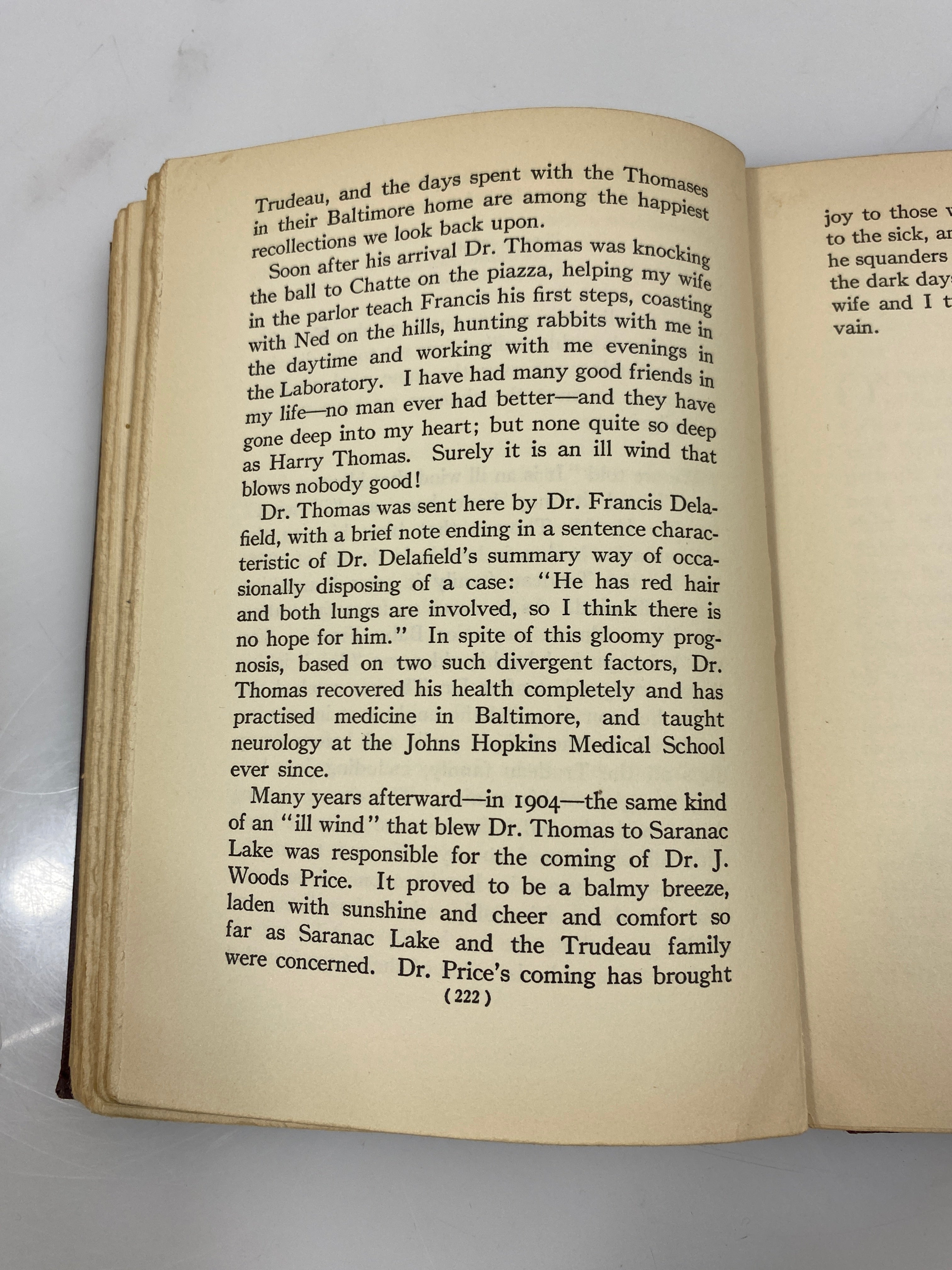 An Autobiography Edward Livingston Trudeau 1928 HC