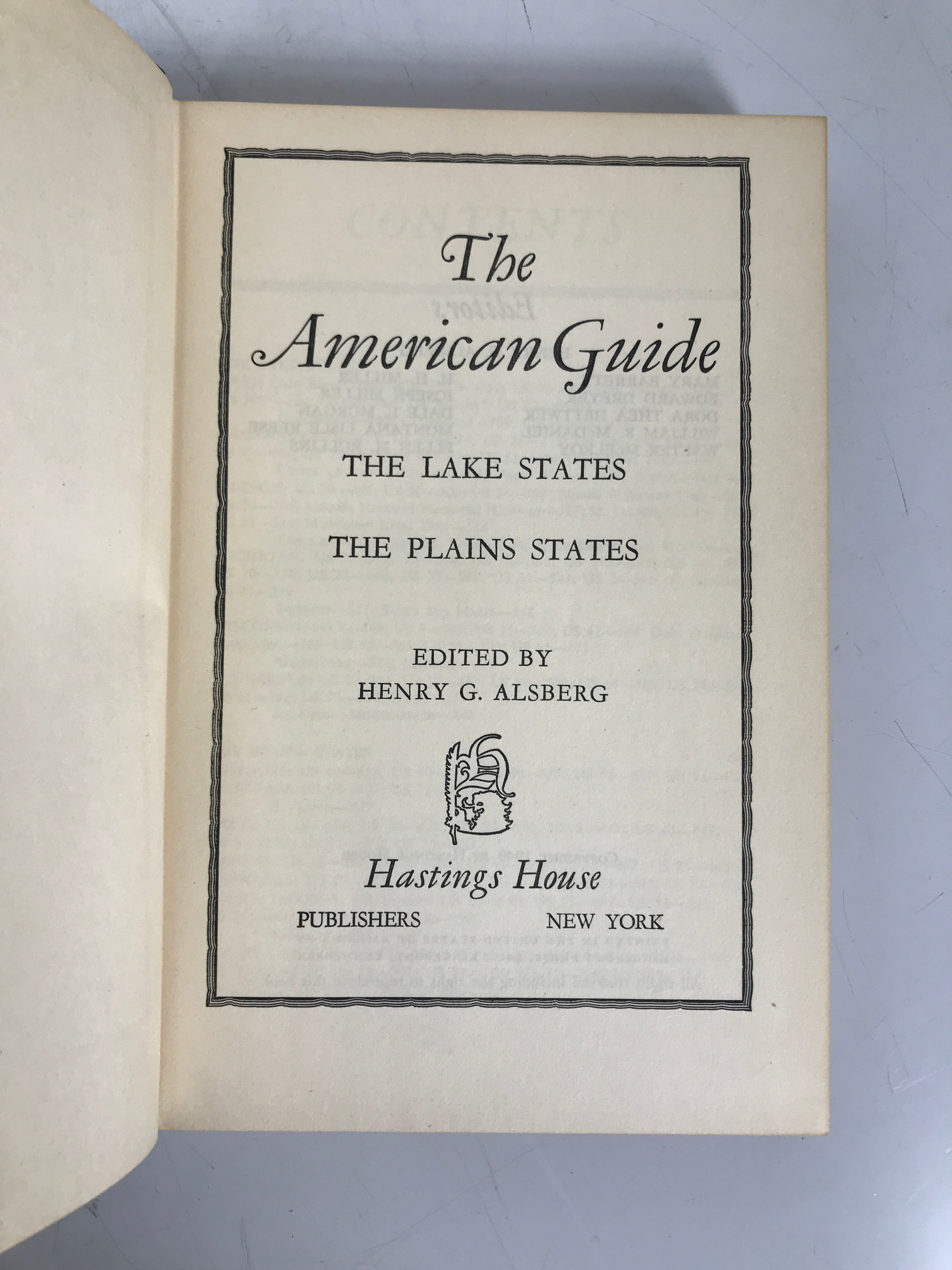 4 Vol Set: The American Guide Alsberg 1949 Road Trip Guides Vintage HC