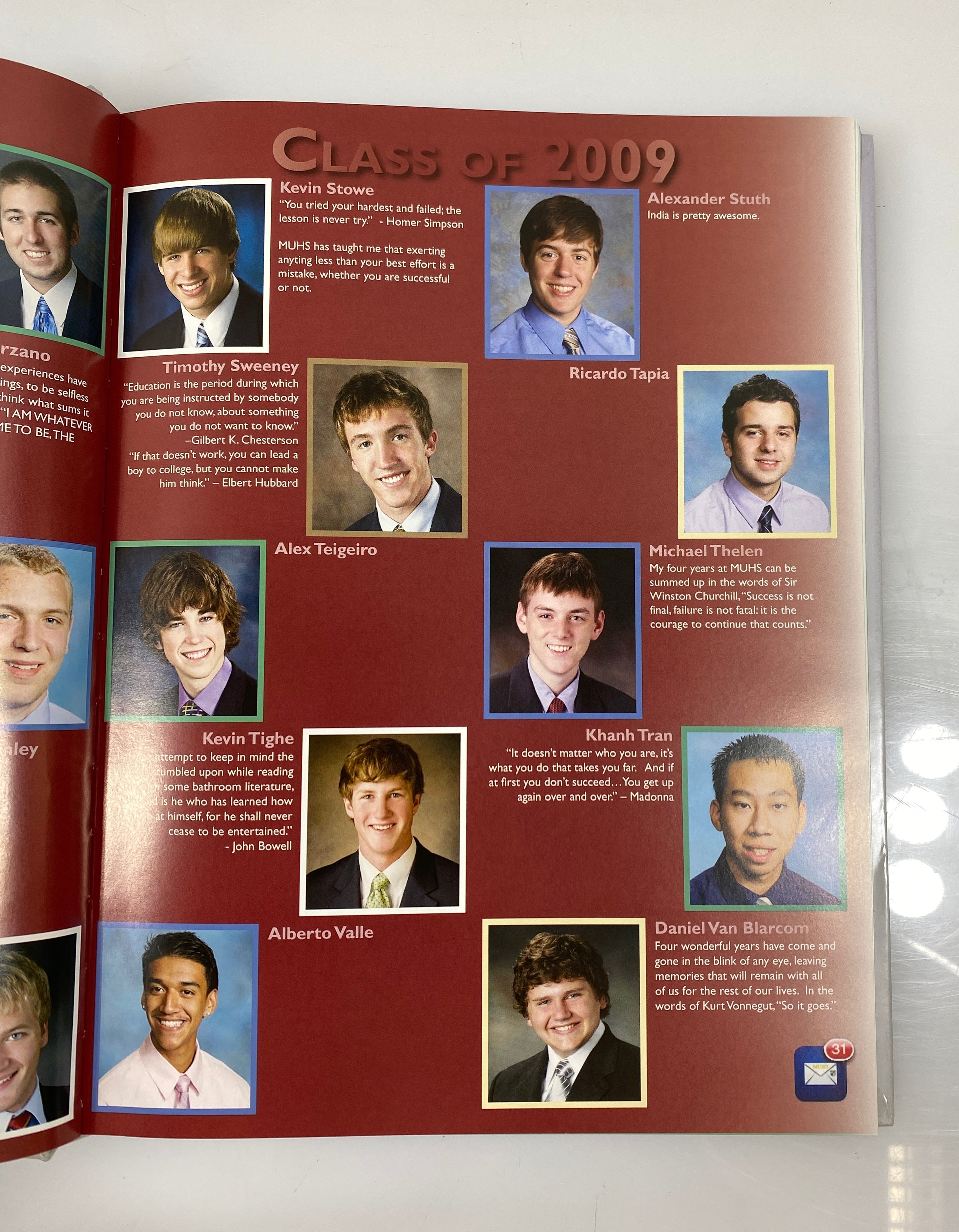 2009 Marquette University High School "Flambeau" Yearbook Milwaukee Wisconsin