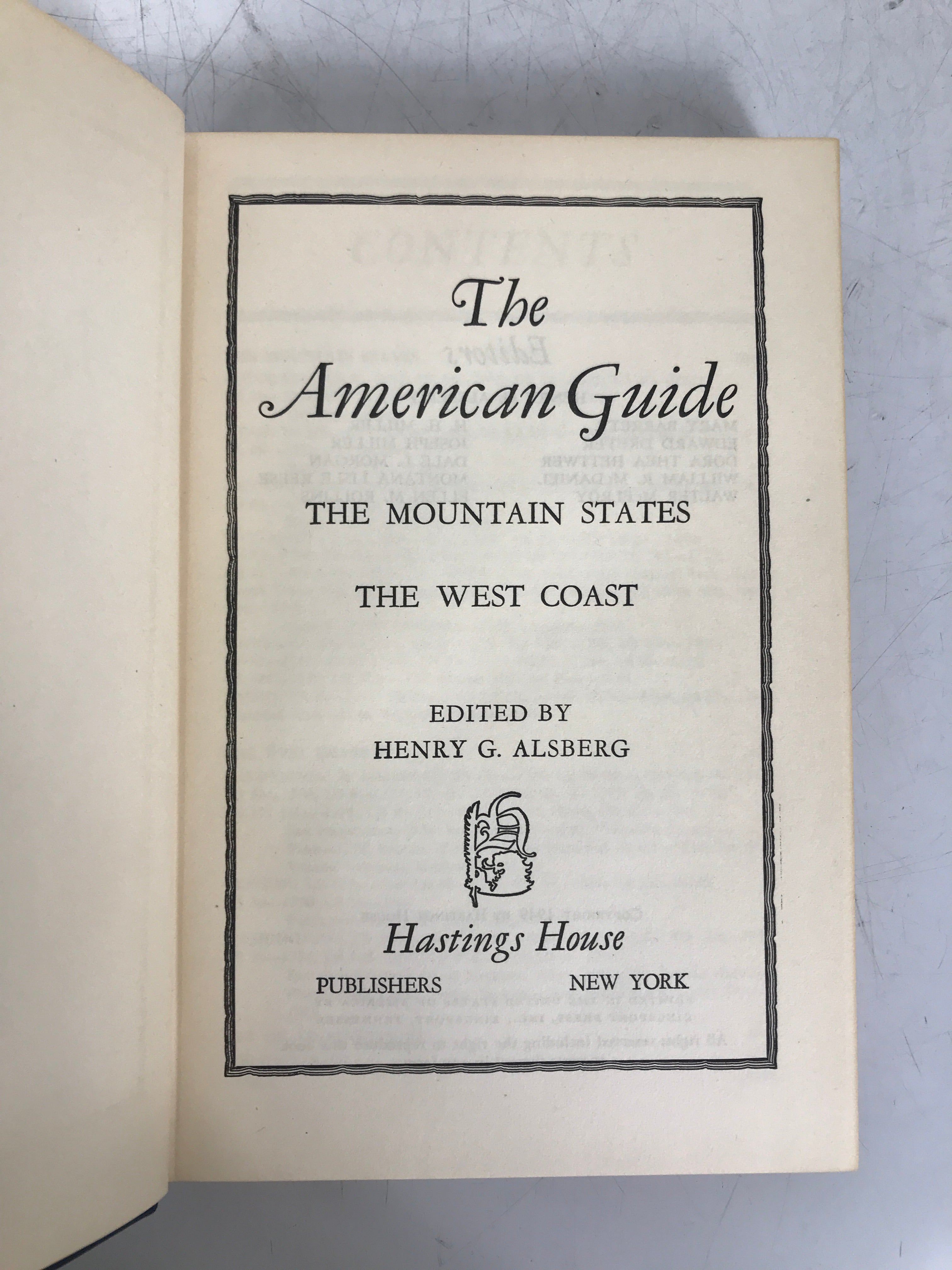 4 Vol Set: The American Guide Alsberg 1949 Road Trip Guides Vintage HC