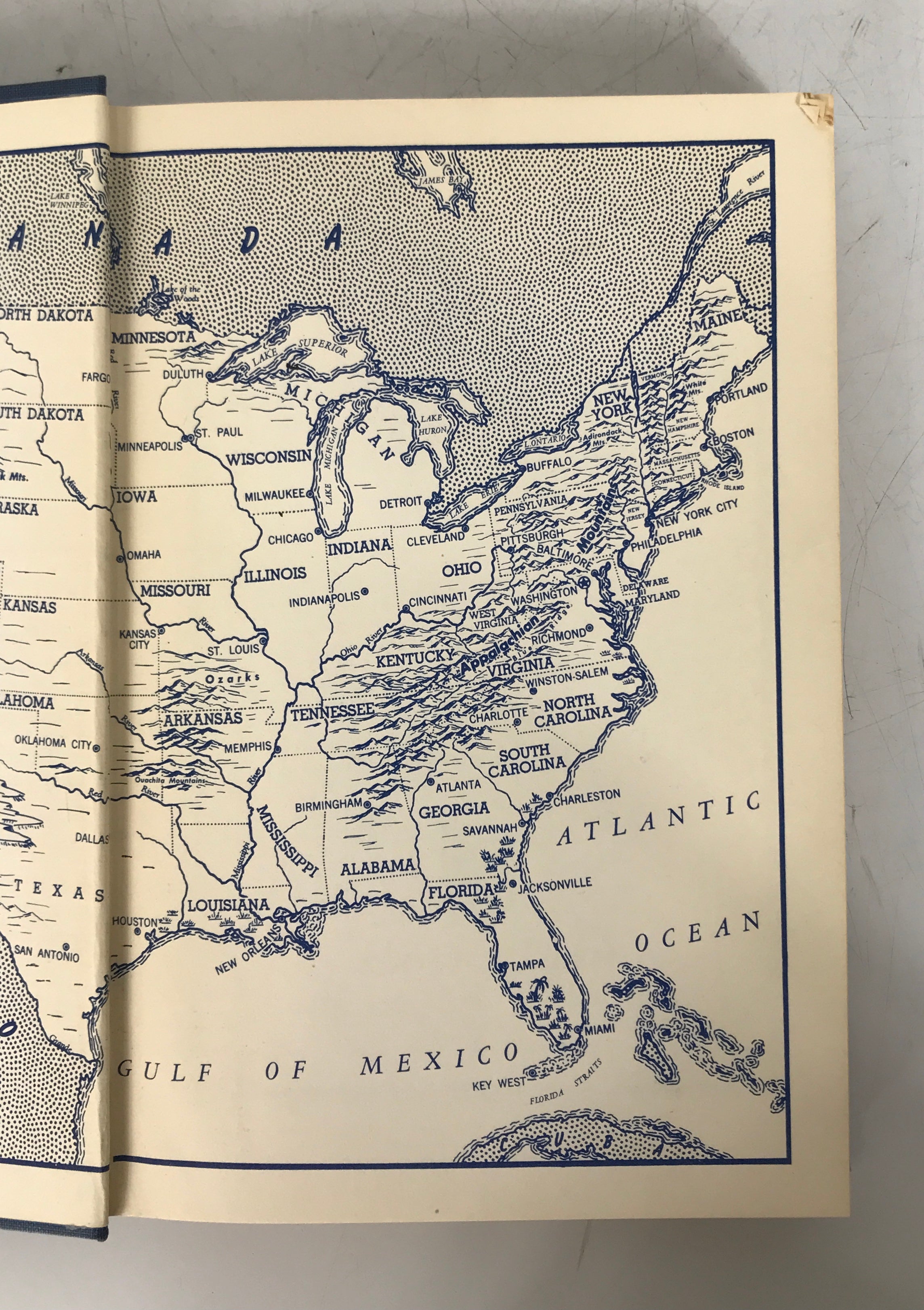 4 Vol Set: The American Guide Alsberg 1949 Road Trip Guides Vintage HC