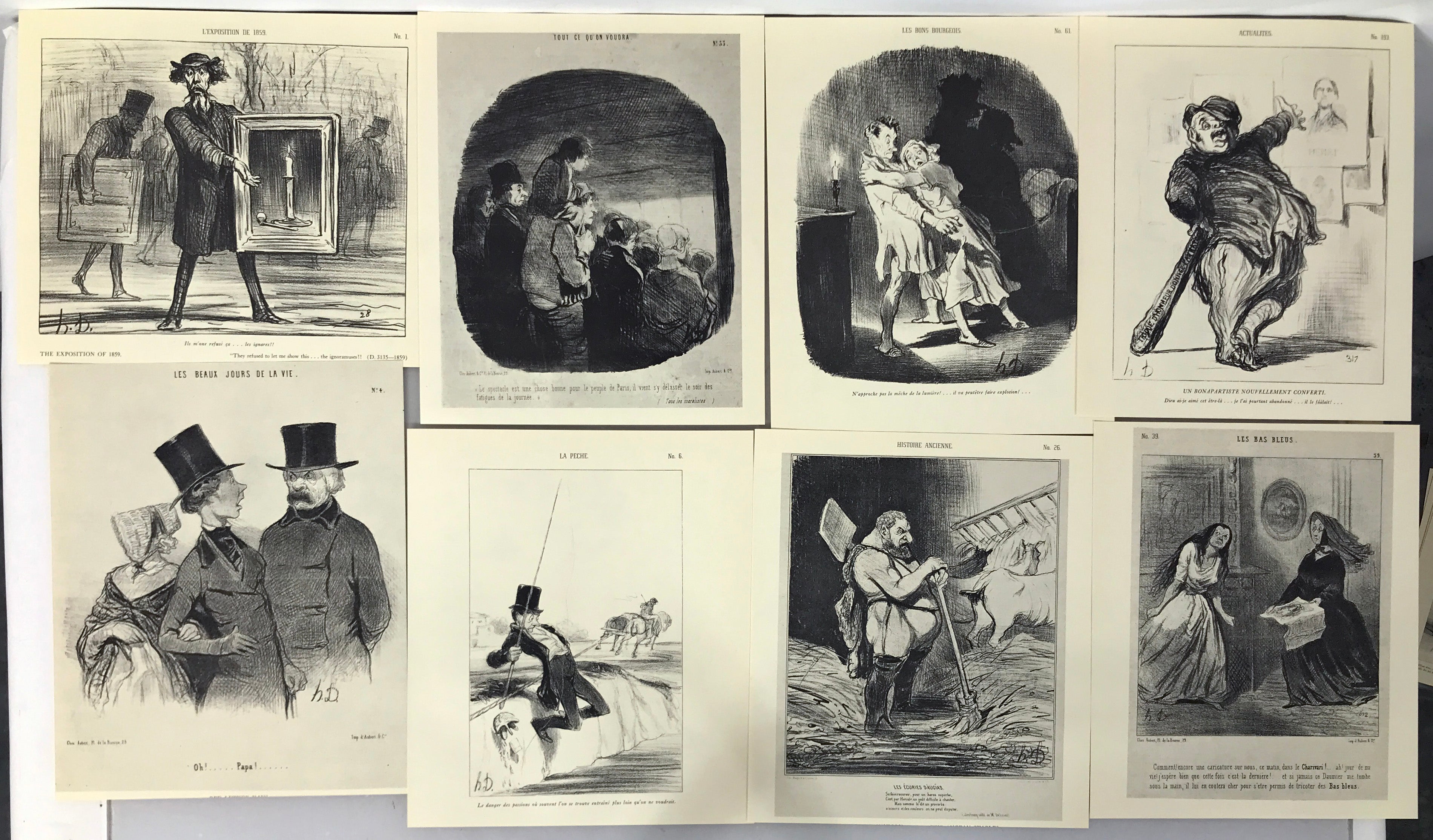 Set of Political Cartoons by Honoré-Daumier (B)