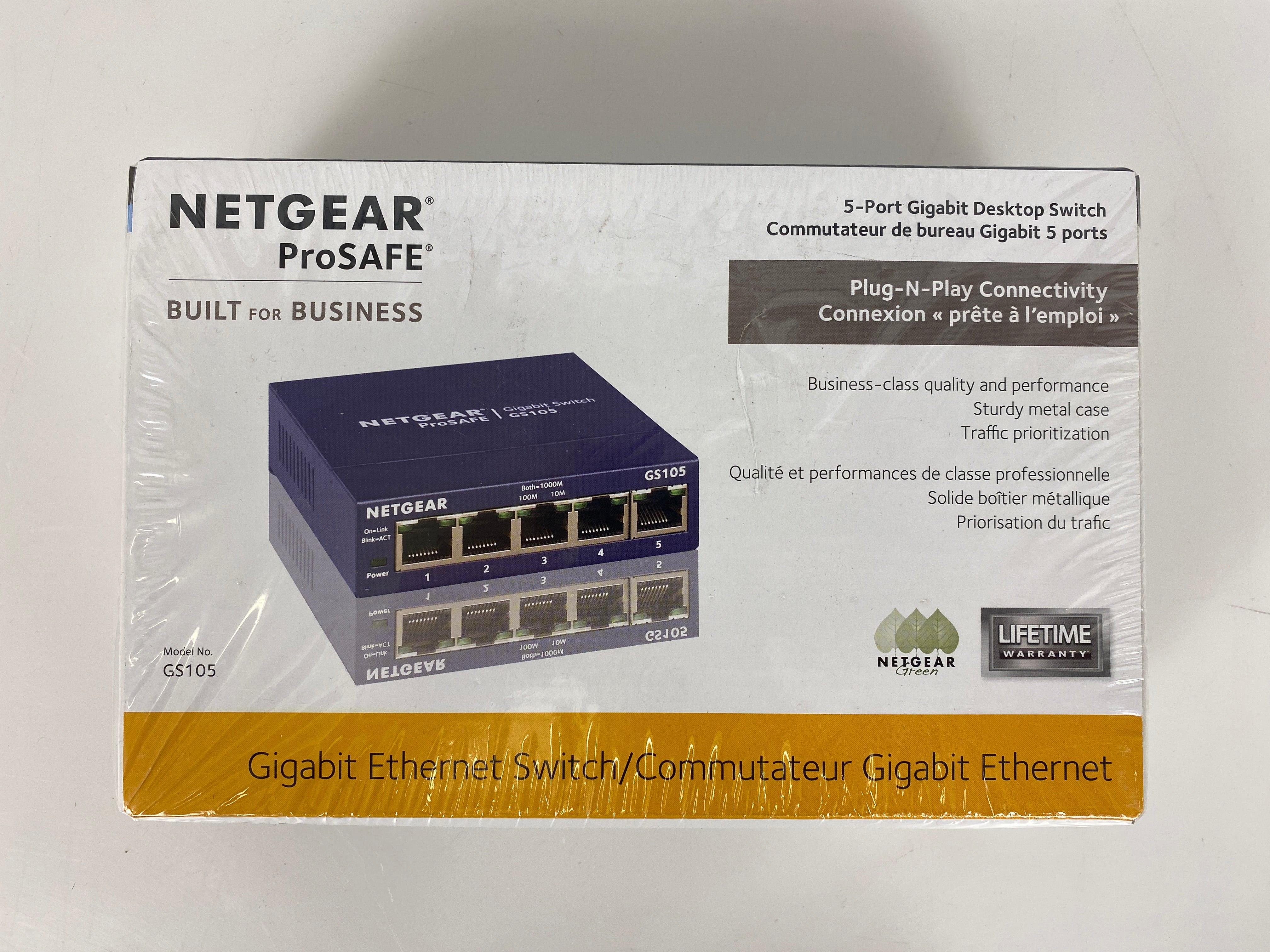Netgear ProSafe GS105 5-Port Gigabit Ethernet Desktop Switch