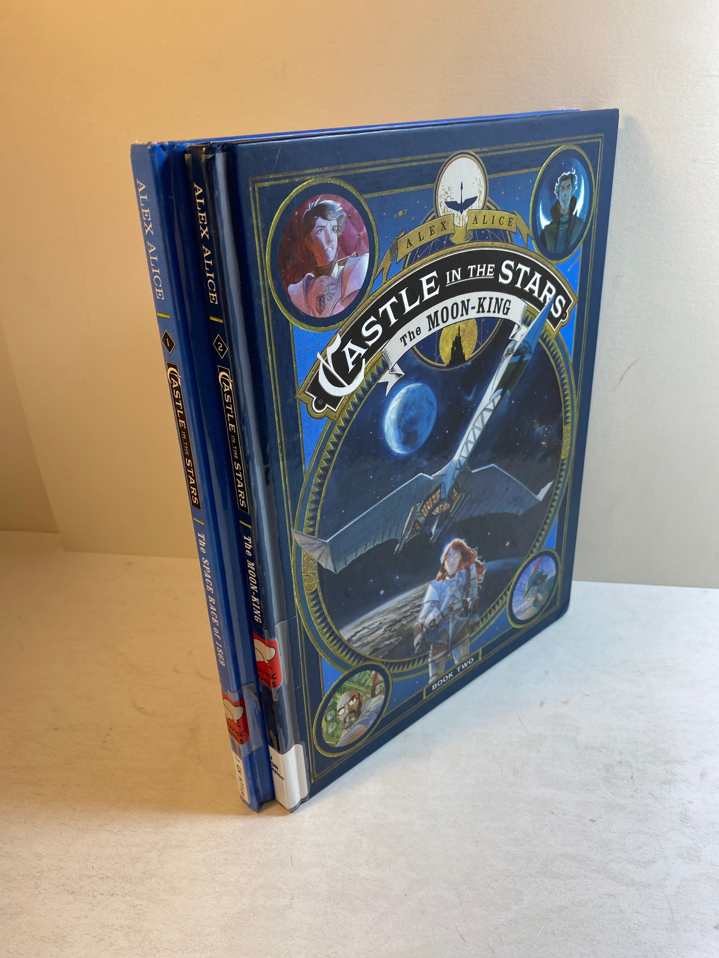Lot of 2 Castle in the Stars Books Alex Alice HC 2017-2018