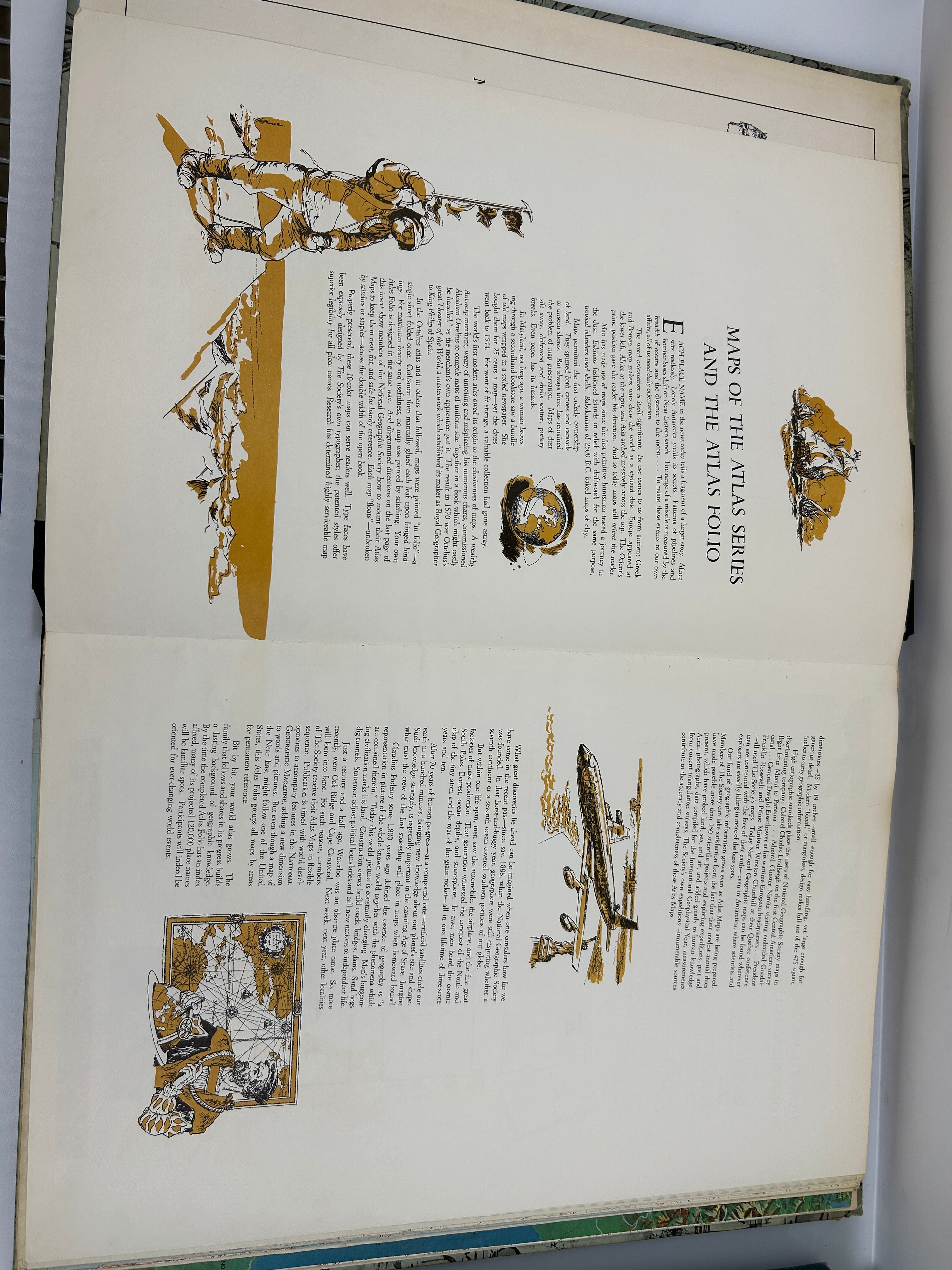 National Geographic Atlas Folio HC 1958 HC