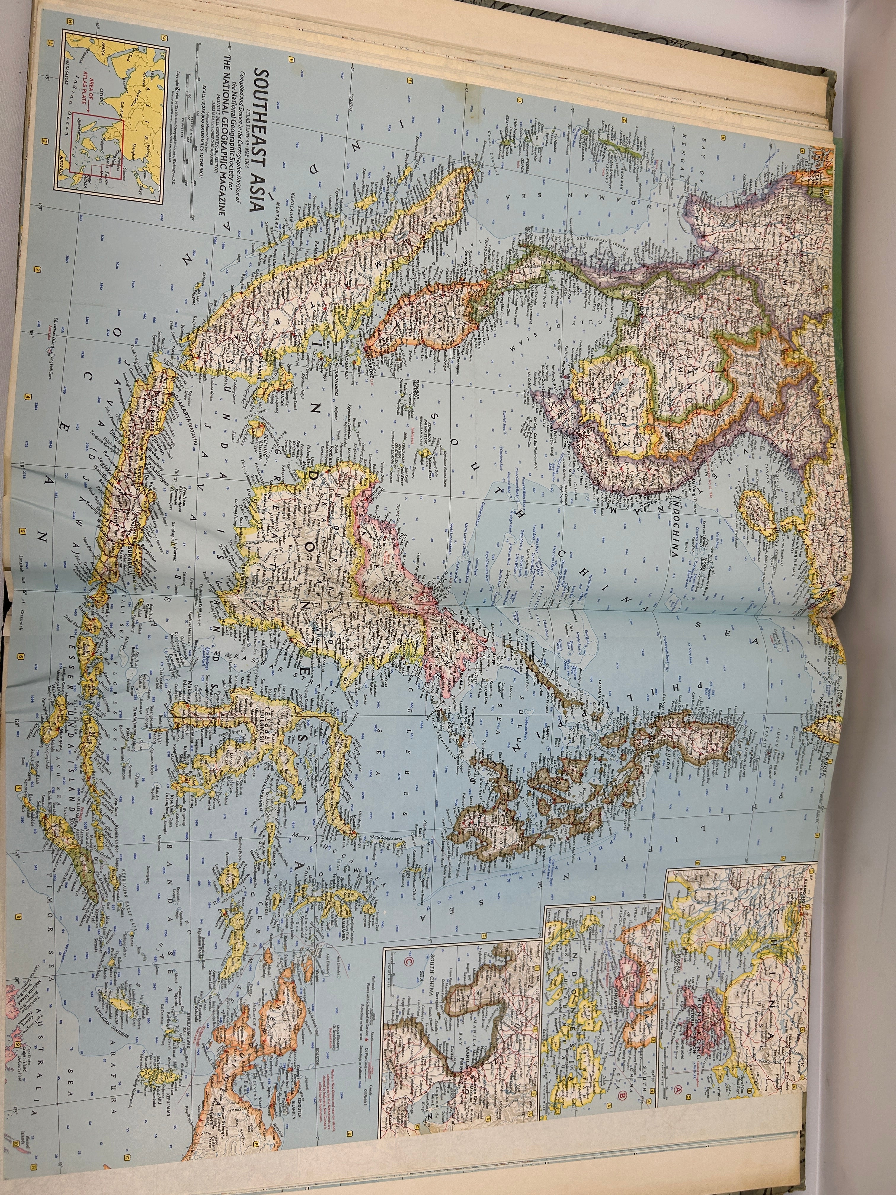 National Geographic Atlas Folio HC 1958 HC