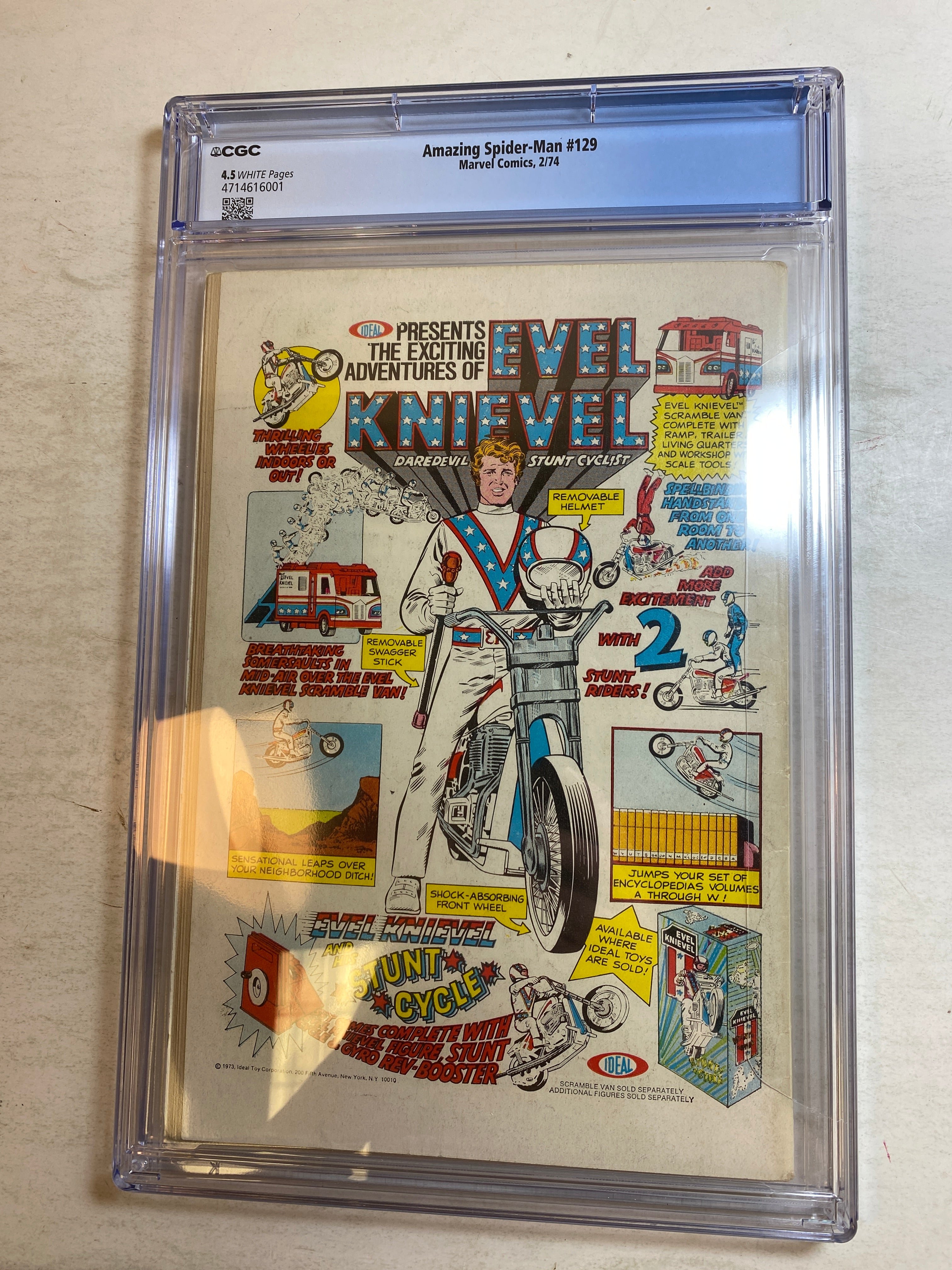 Amazing Spider-Man #129 First Punisher Marvel CGC Graded 4.5