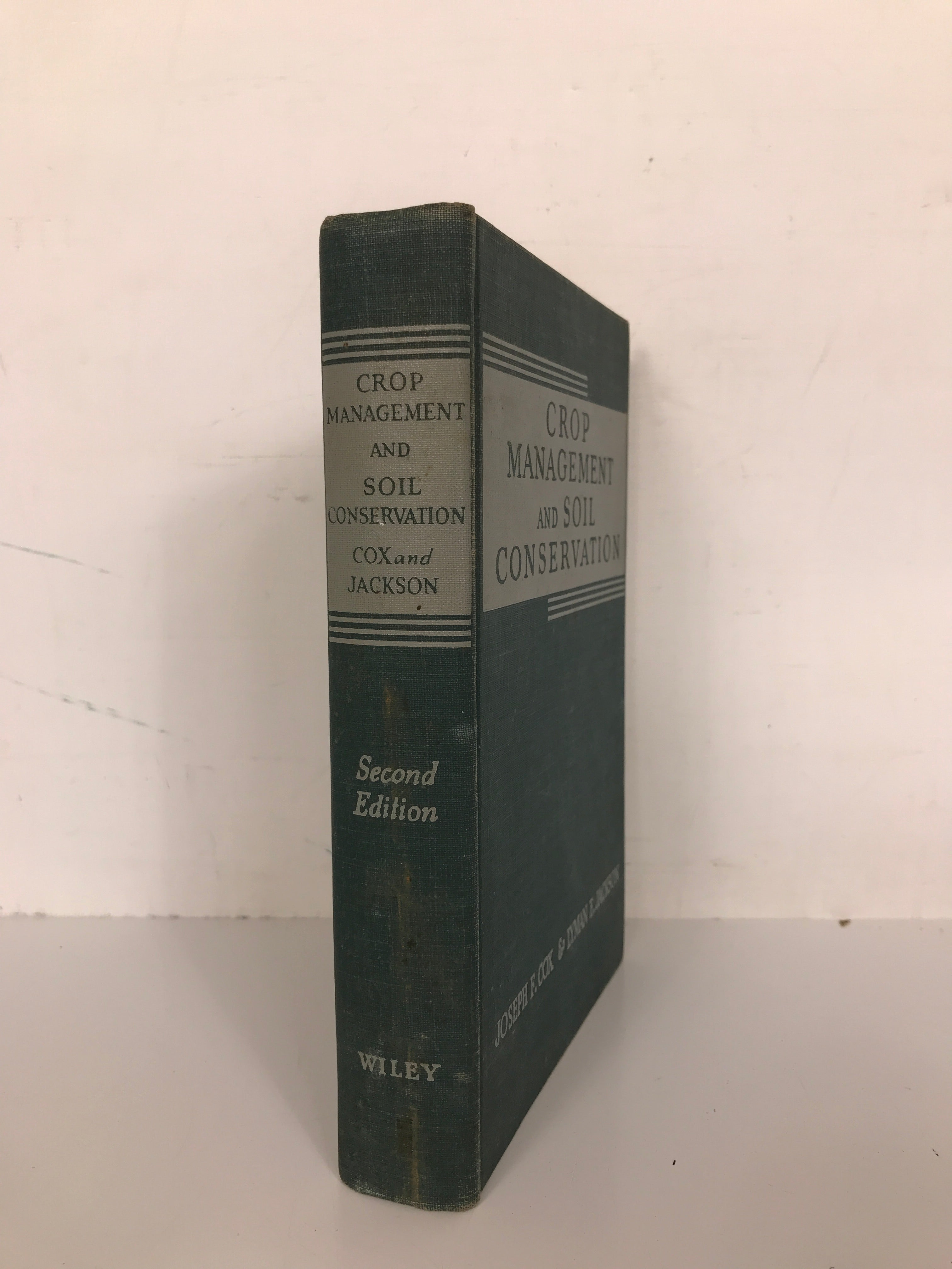 Crop Management and Soil Conservation by Cox and Jackson 1948 HC