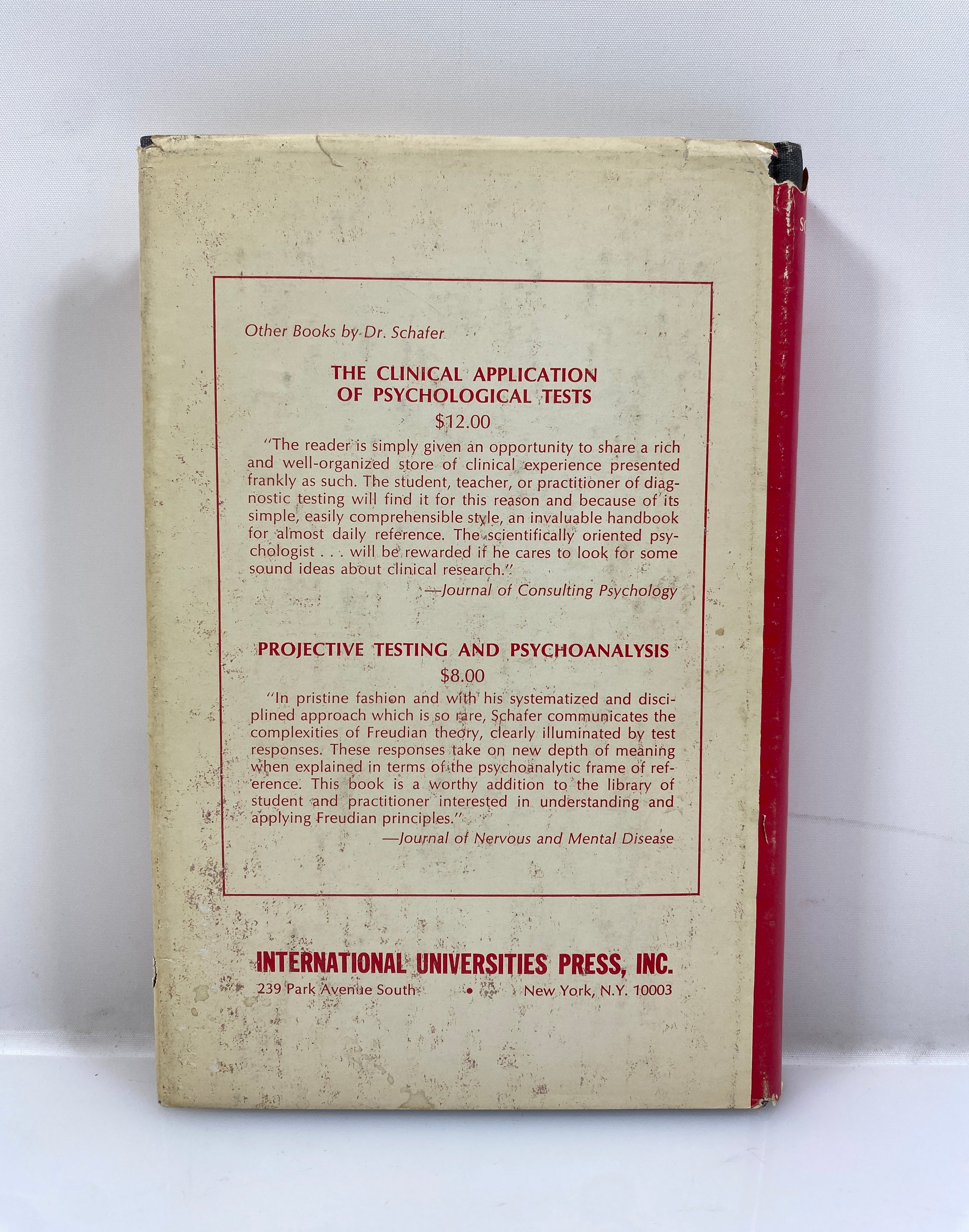 Aspects of Internalization by Roy Schafer 1973 Second Printing HC DJ