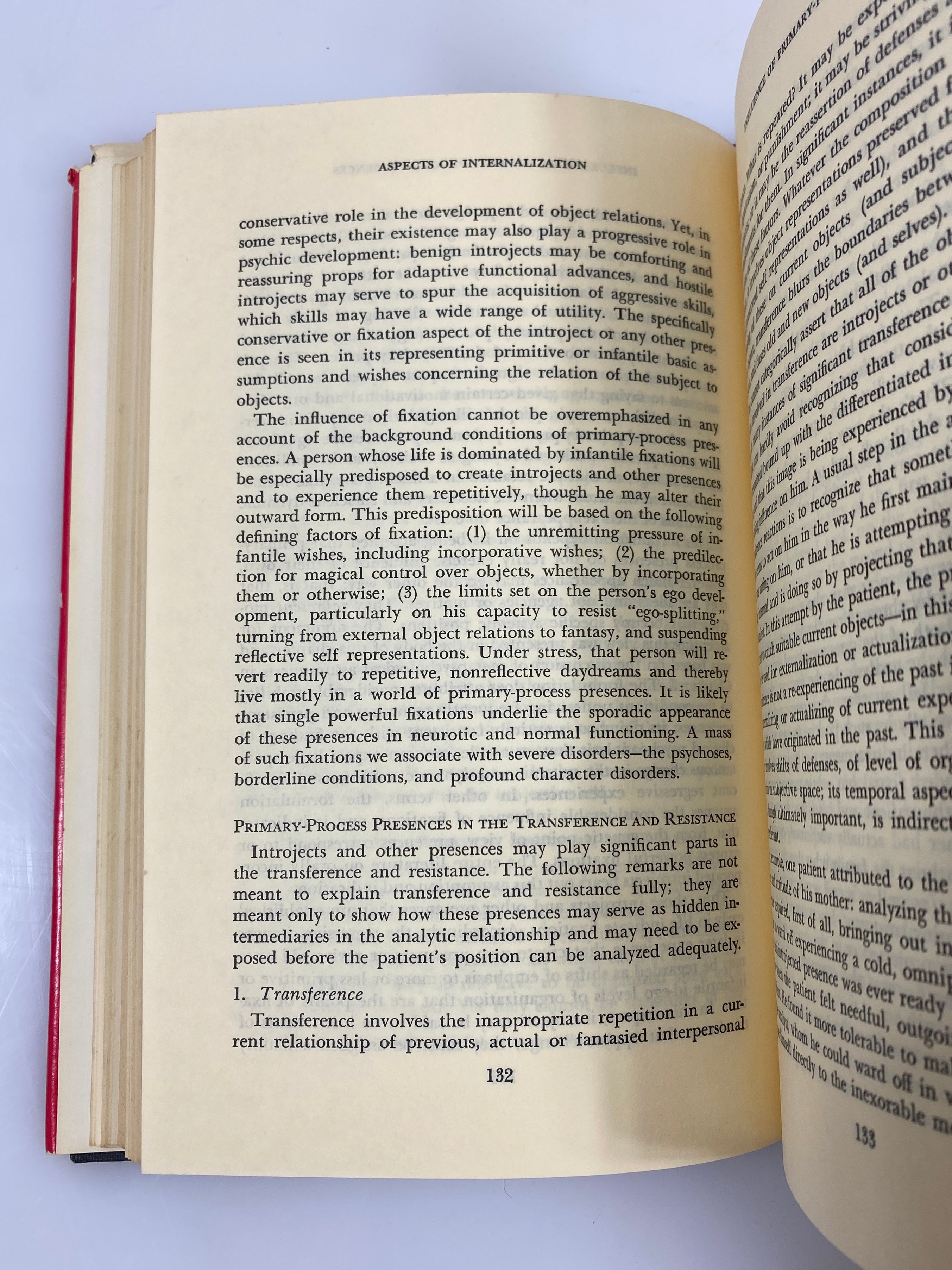 Aspects of Internalization by Roy Schafer 1973 Second Printing HC DJ