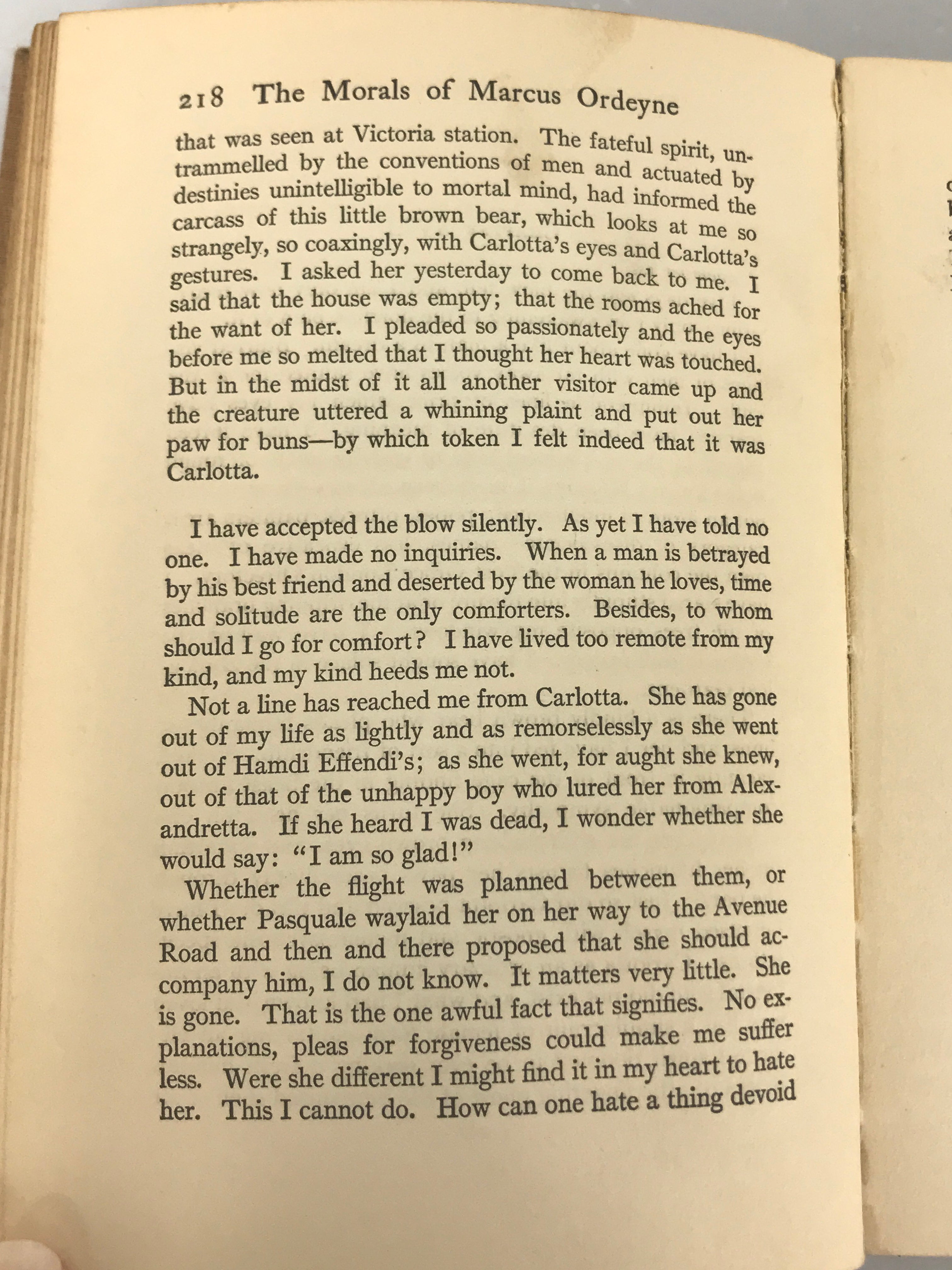 The Morals of Marcus Ordeyne by William J. Locke 1906 HC