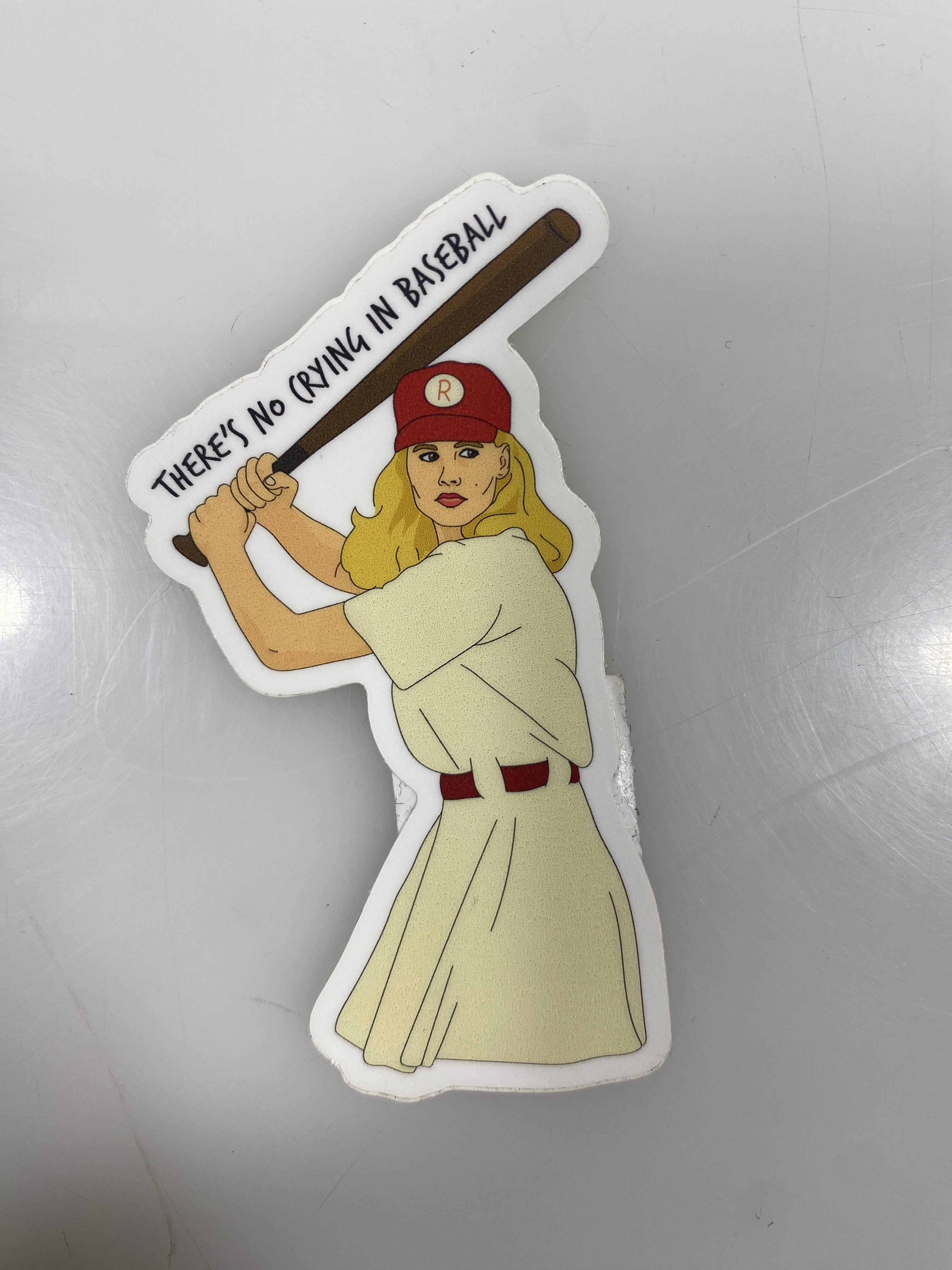 A League of Their Own There's No Crying in Baseball Sticker