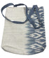 Faded Blue and White Tote Bag