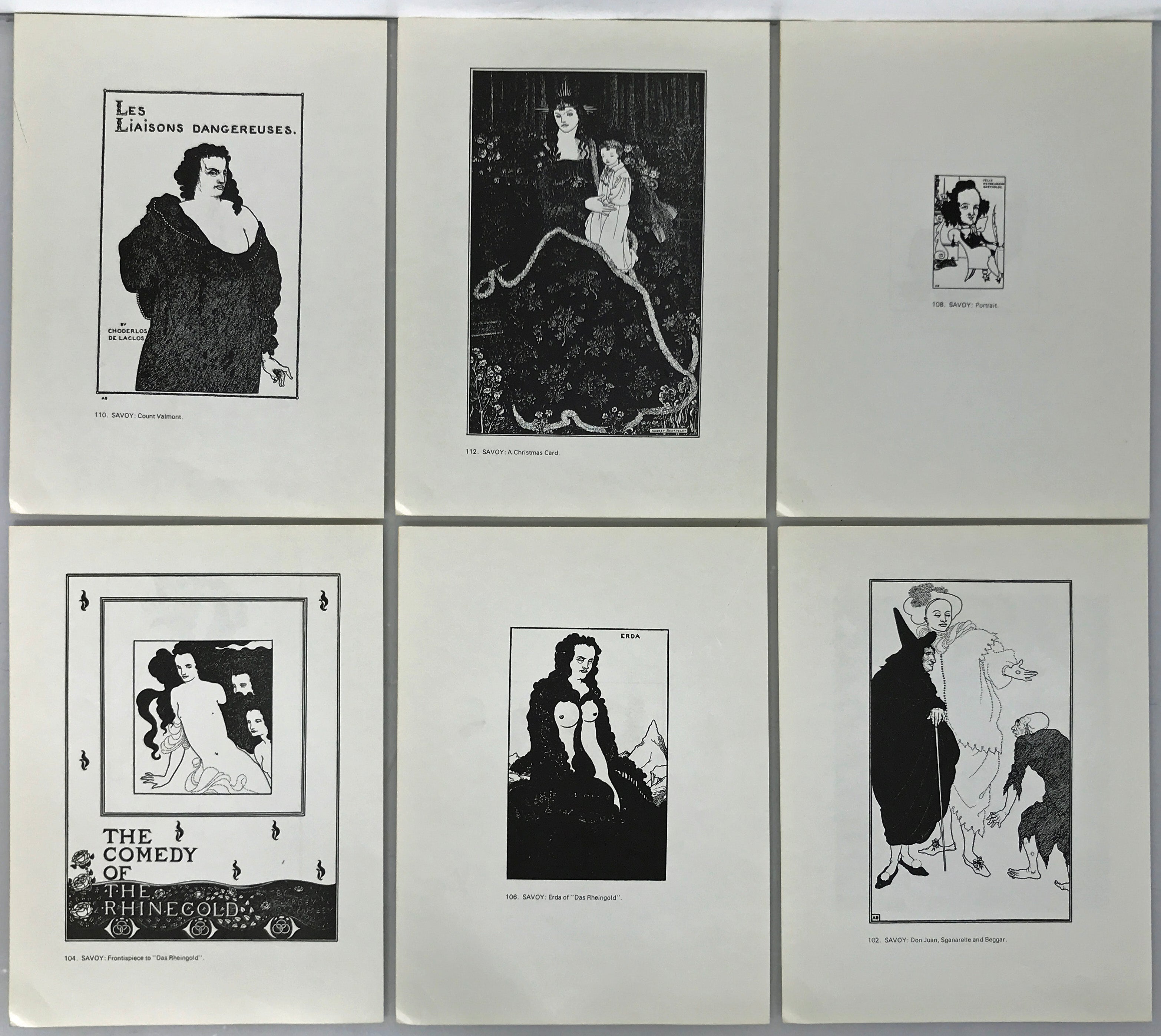 Set of Aubrey Beardsley Prints: Savoy