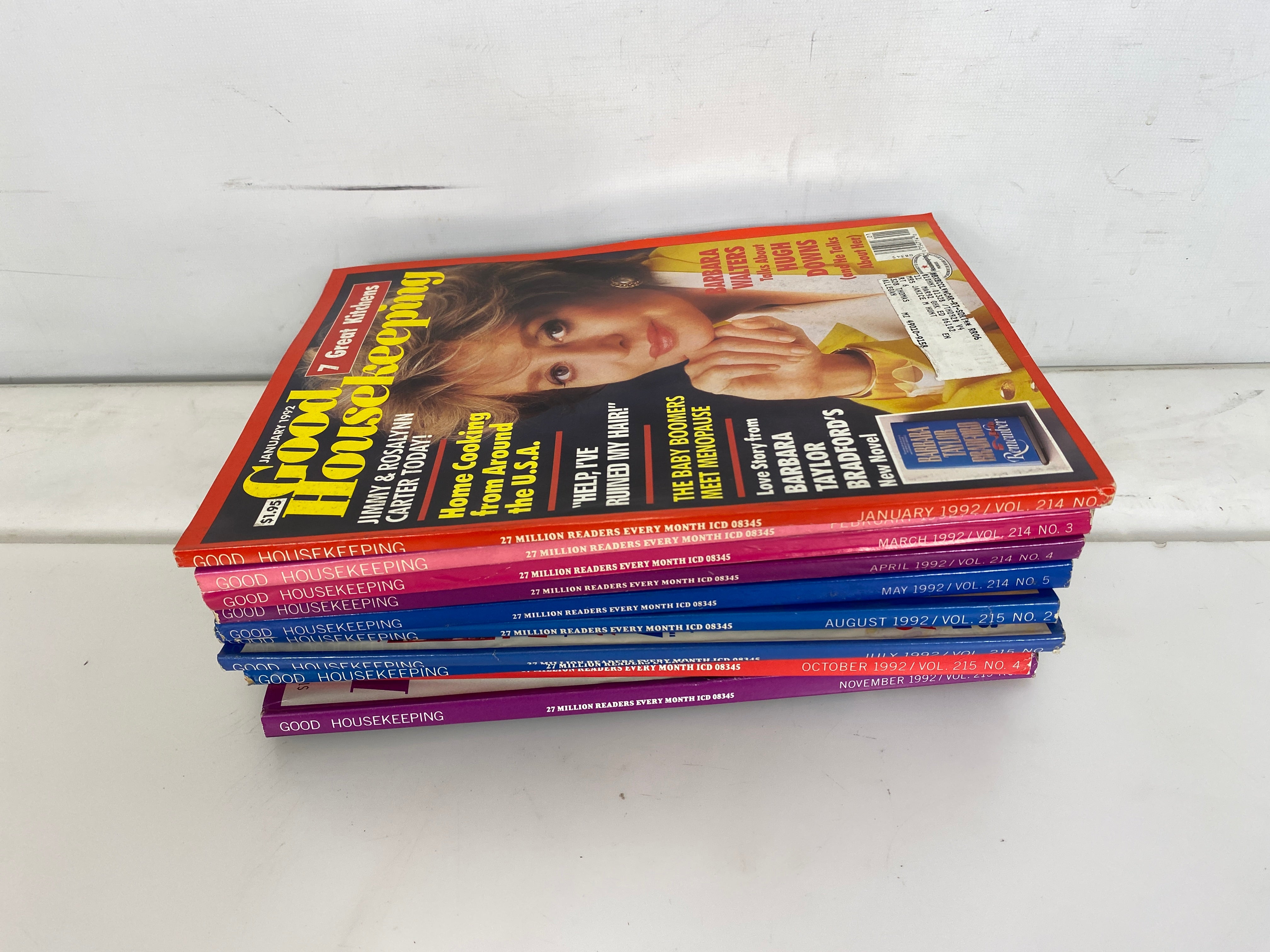 Lot of 10 Vintage Good Housekeeping Magazines 1992