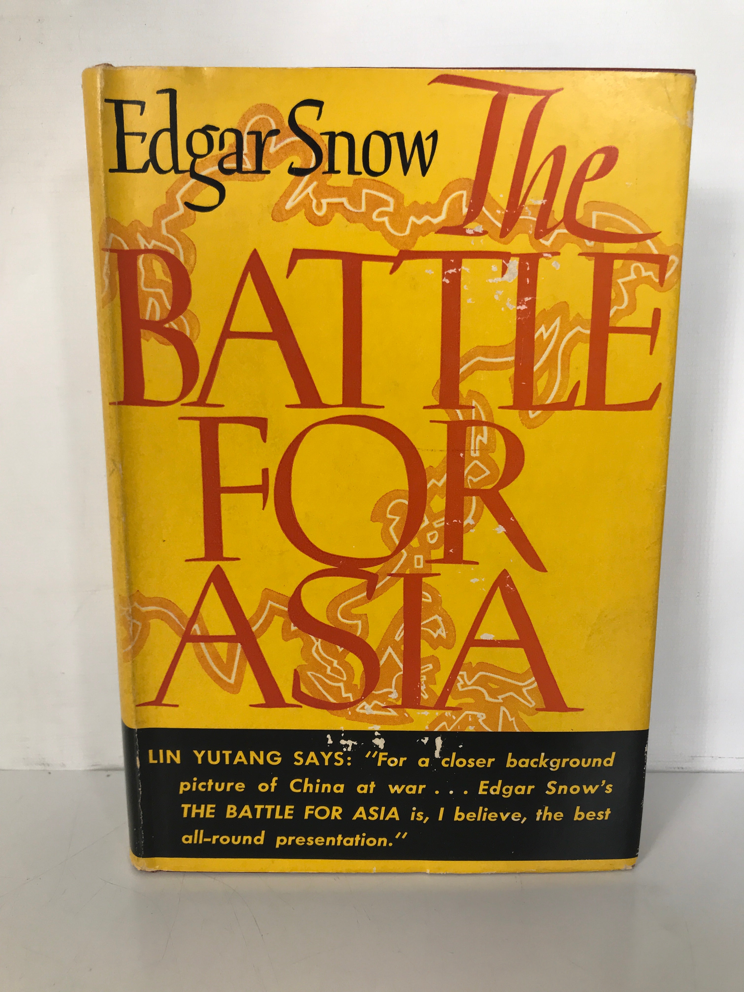 The Battle for Asia Edgar Snow 1942 Second Printing HC DJ