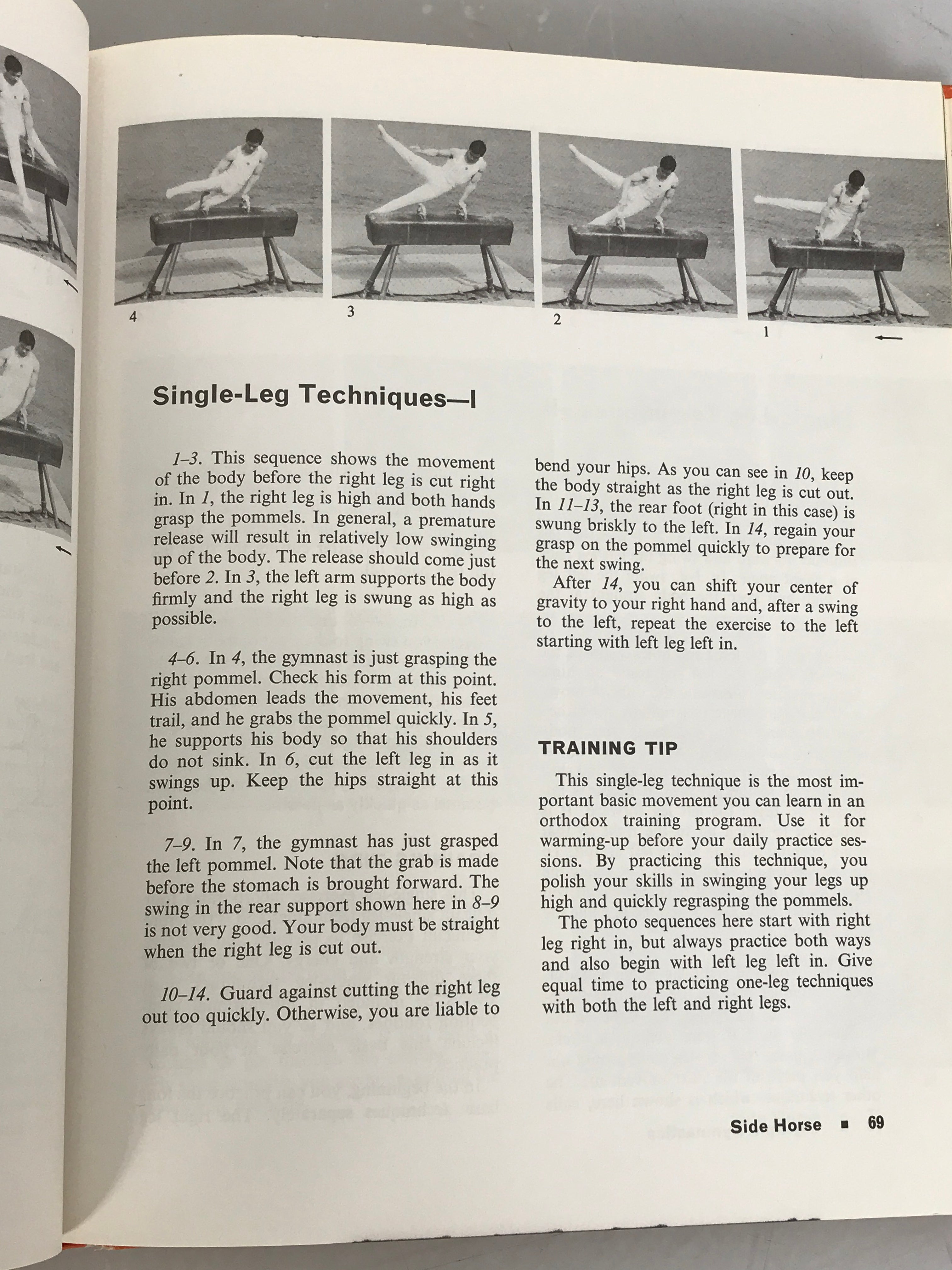 Lot of 3 Gymnastics Books: Olympic Gymnastics (1976), Progressive Gymnastics-YMCA (1987), and Women's Gymnastics (1975) HC SC