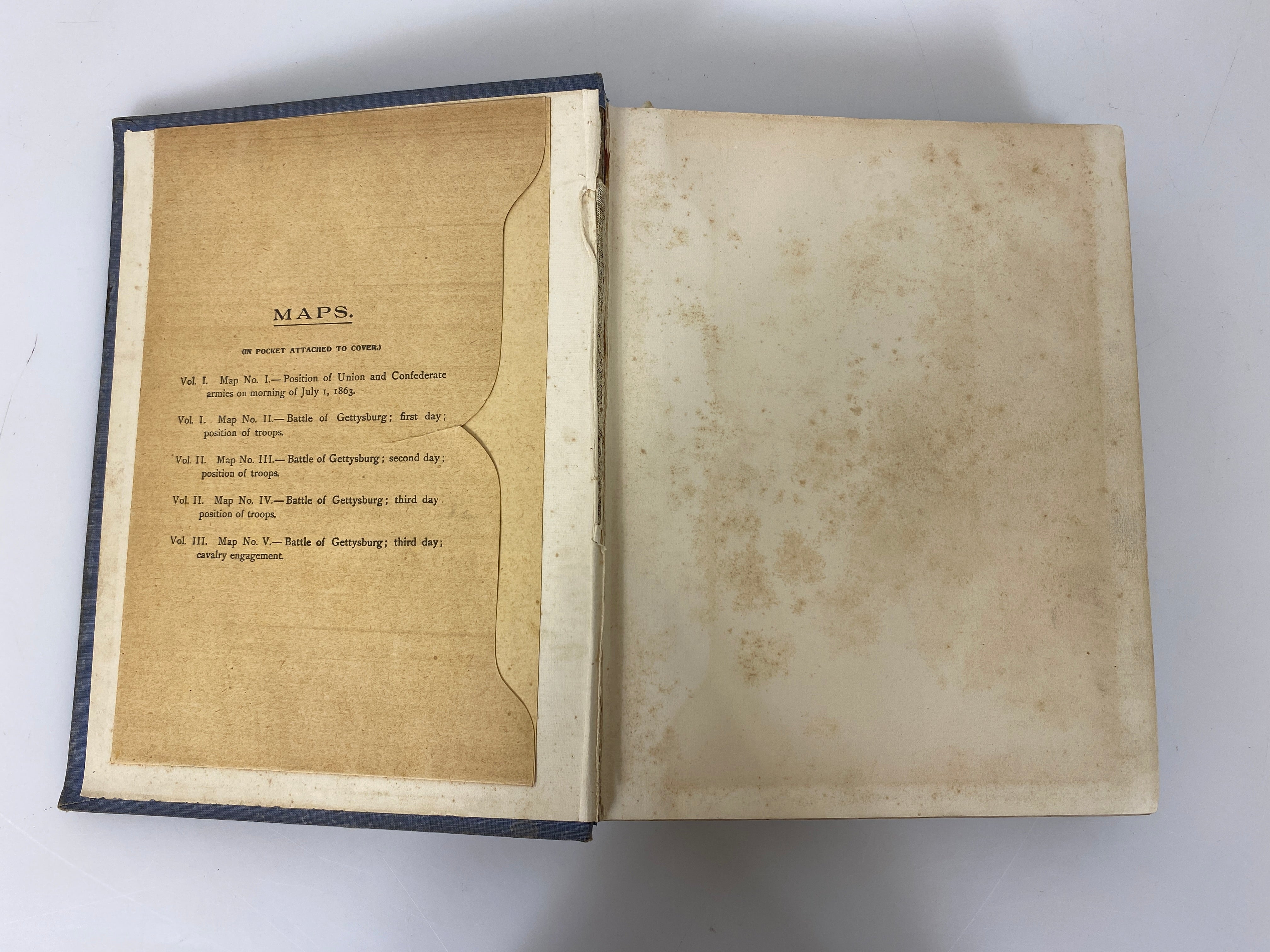 Final Report on the Battlefield of Gettysburg Vol II 1900 HC