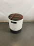 Steelcase White Plaid Turnstone Buoy Task Stool