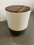 Steelcase White Plaid Turnstone Buoy Task Stool