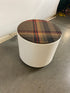 Steelcase White Plaid Turnstone Buoy Task Stool