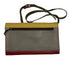 Soruka Red and Brown Leather Ellen Plain Clutch