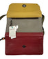 Soruka Red and Brown Leather Ellen Plain Clutch