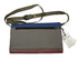 Soruka Maroon and Blue Leather Ellen Plain Clutch