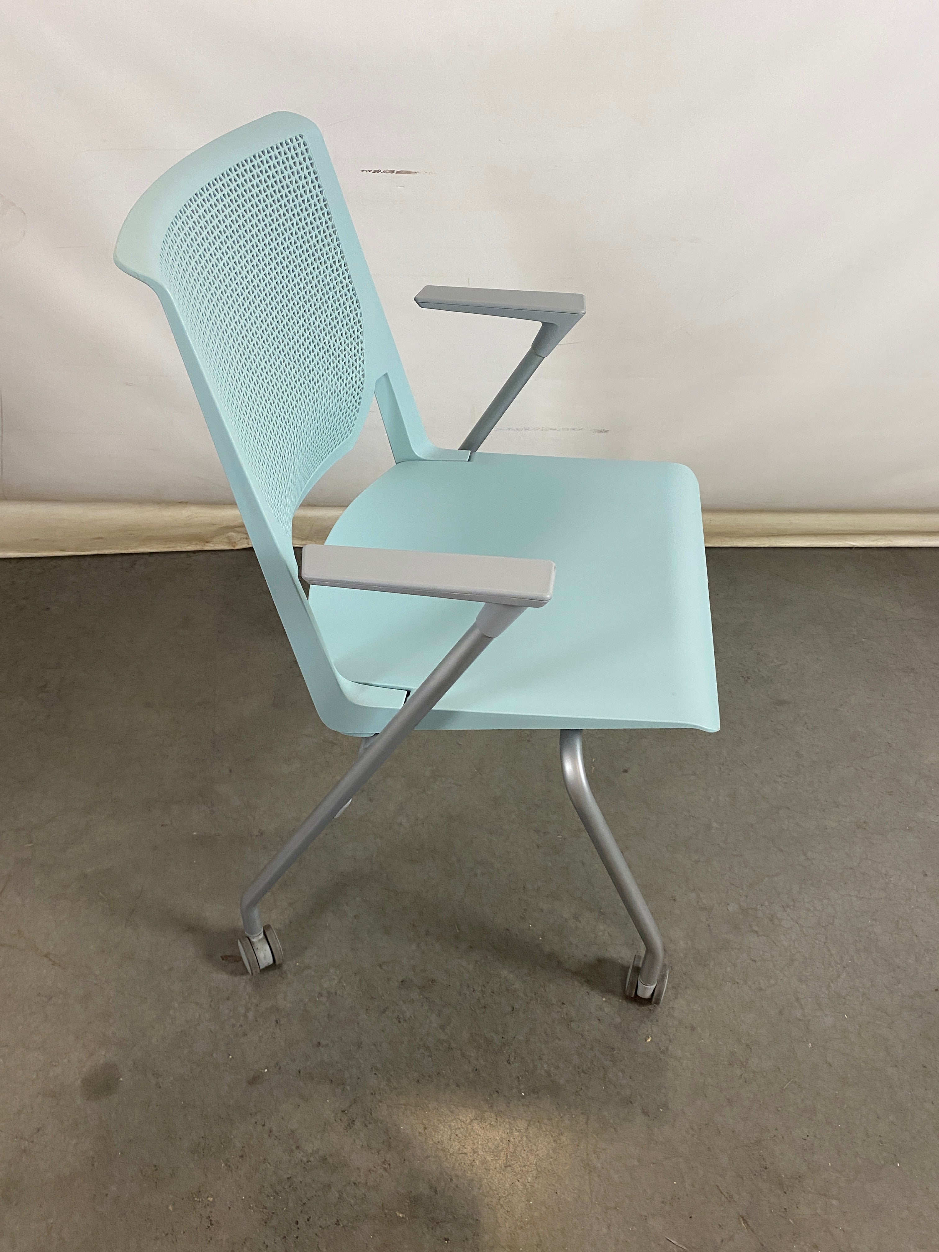 Haworth Light Blue Office Chair