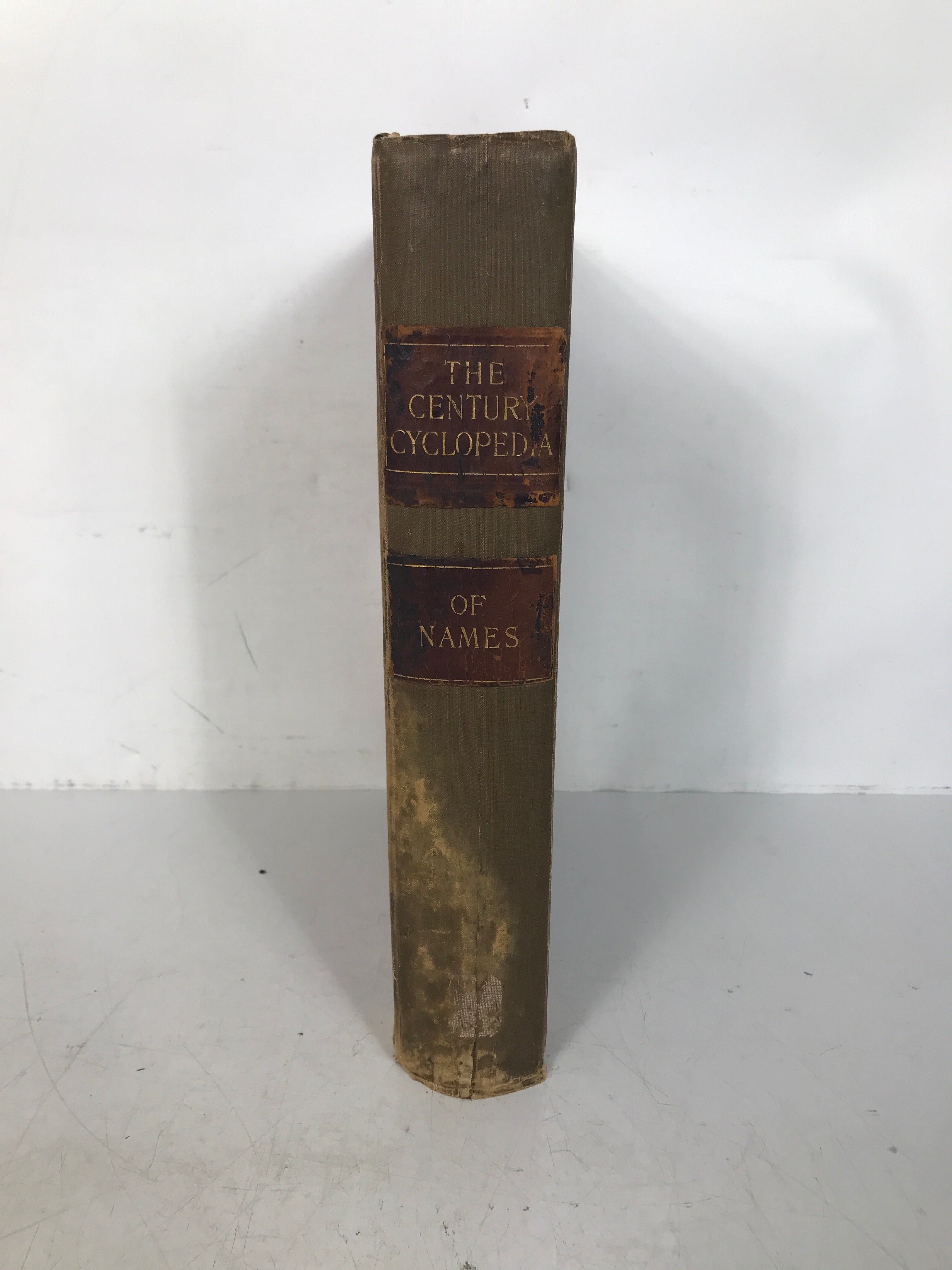 The Century Cyclopedia of Names Benjamin Smith 1894 Antique Leather HC Ex-Lib