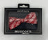 The Music Gifts Company Red And White Mozart Manuscript Silk Bow Tie