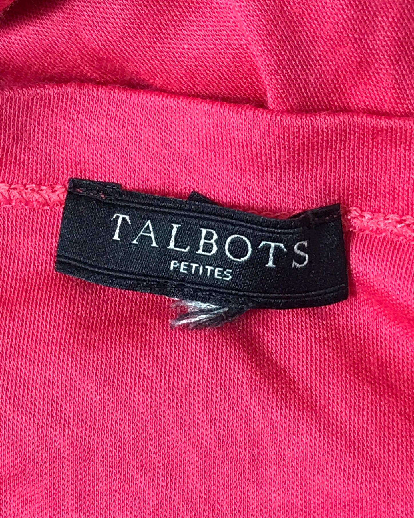 Talbots Pink Three-Quarter Sleeved Top Women's Size XS