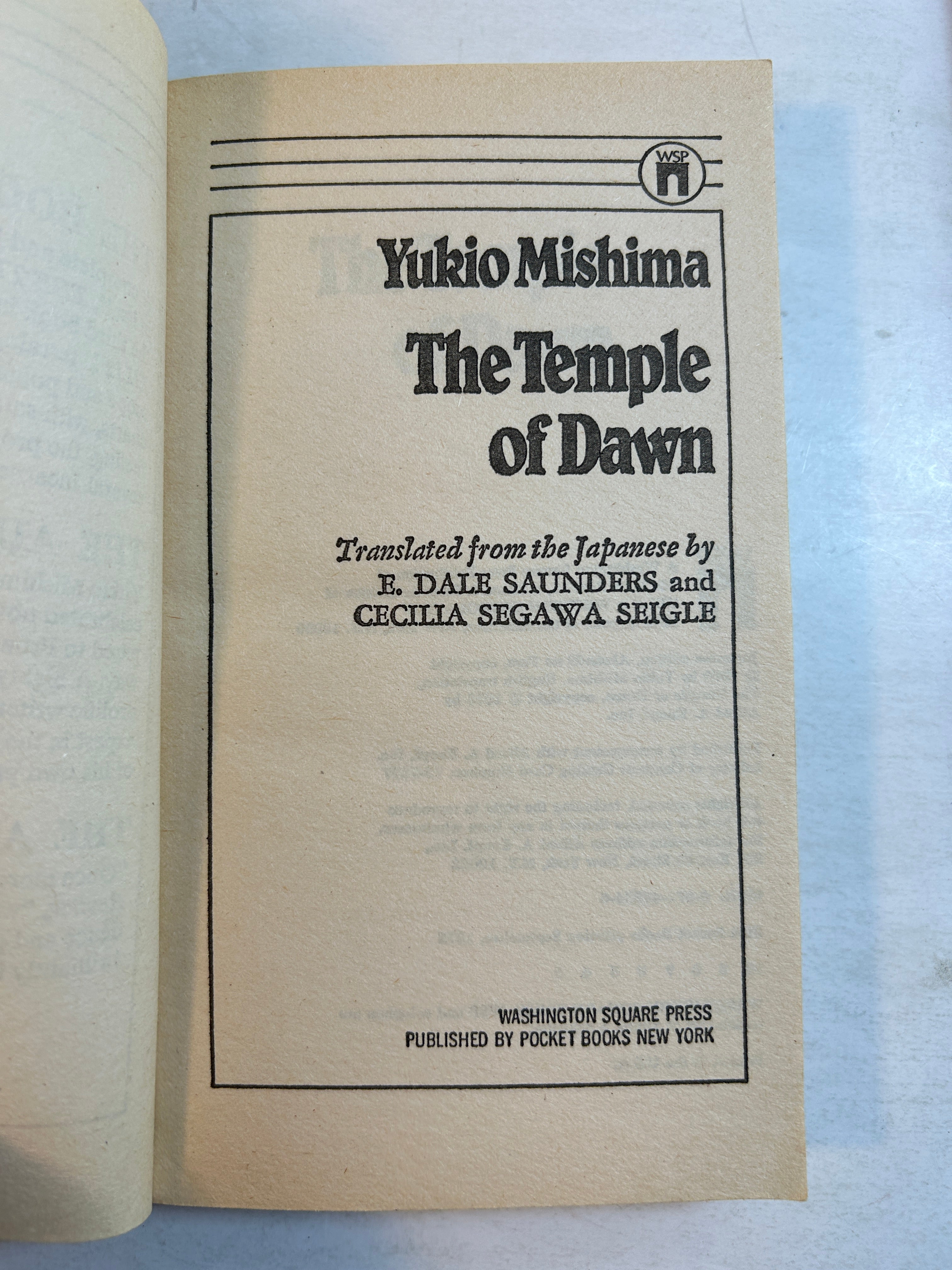 Lot of 3 Yukio Mishima: Spring Snow/Temple of Dawn/Decay of the Angel SC