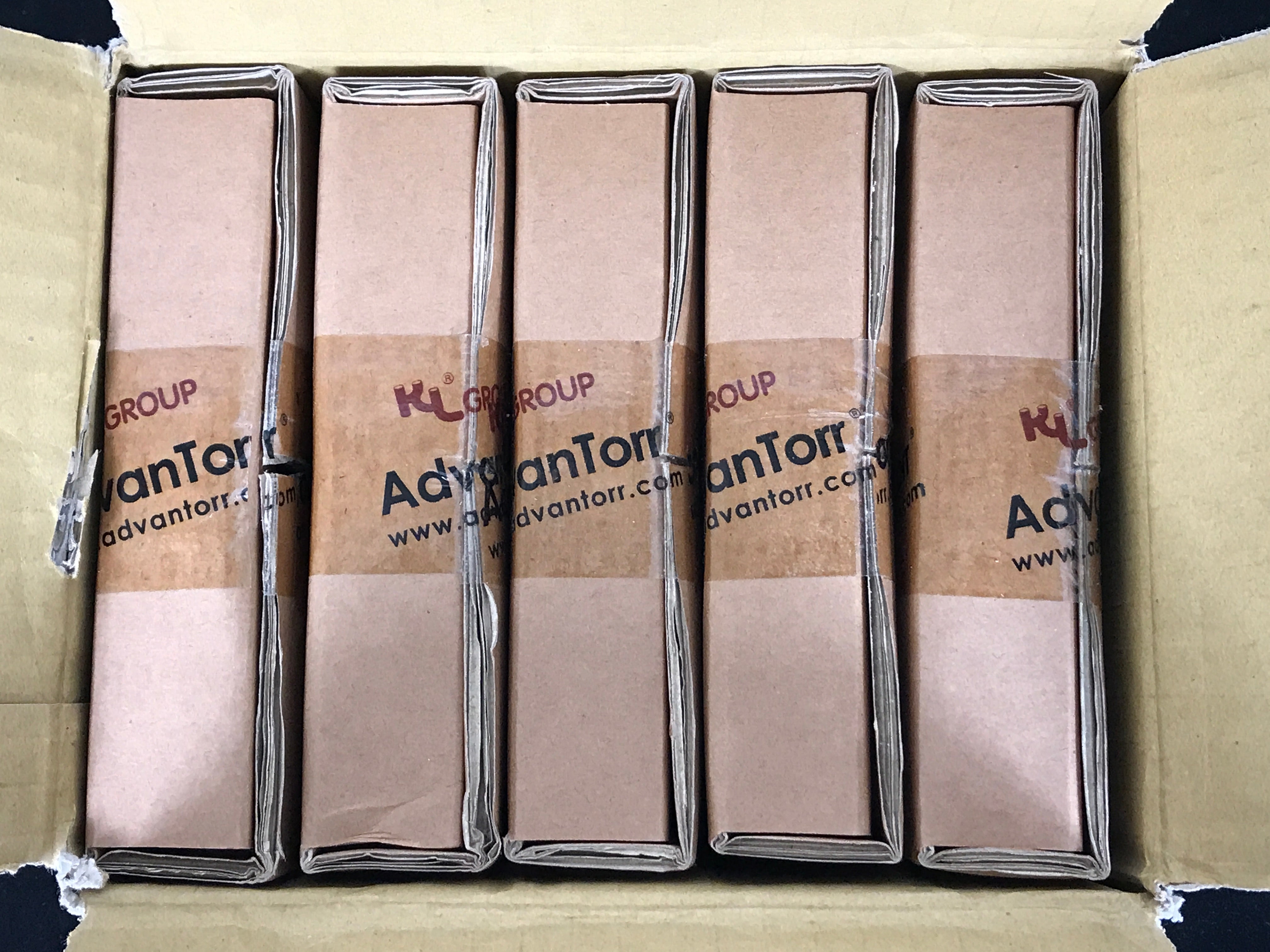 Box of 5 AdvanTorr 6" Conflat Blank Flanges CF-BL-600 *NEW*