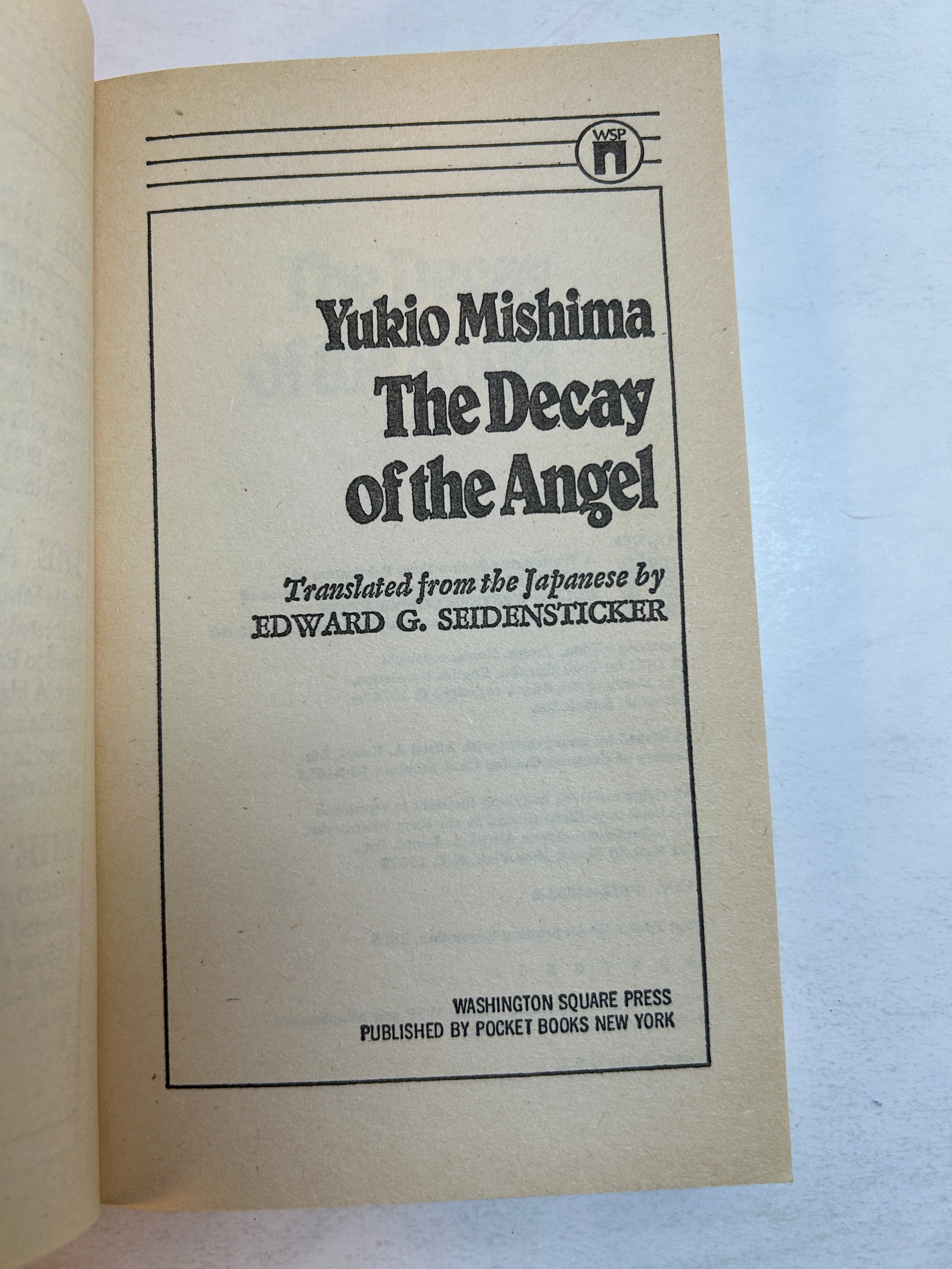 Lot of 3 Yukio Mishima: Spring Snow/Temple of Dawn/Decay of the Angel SC