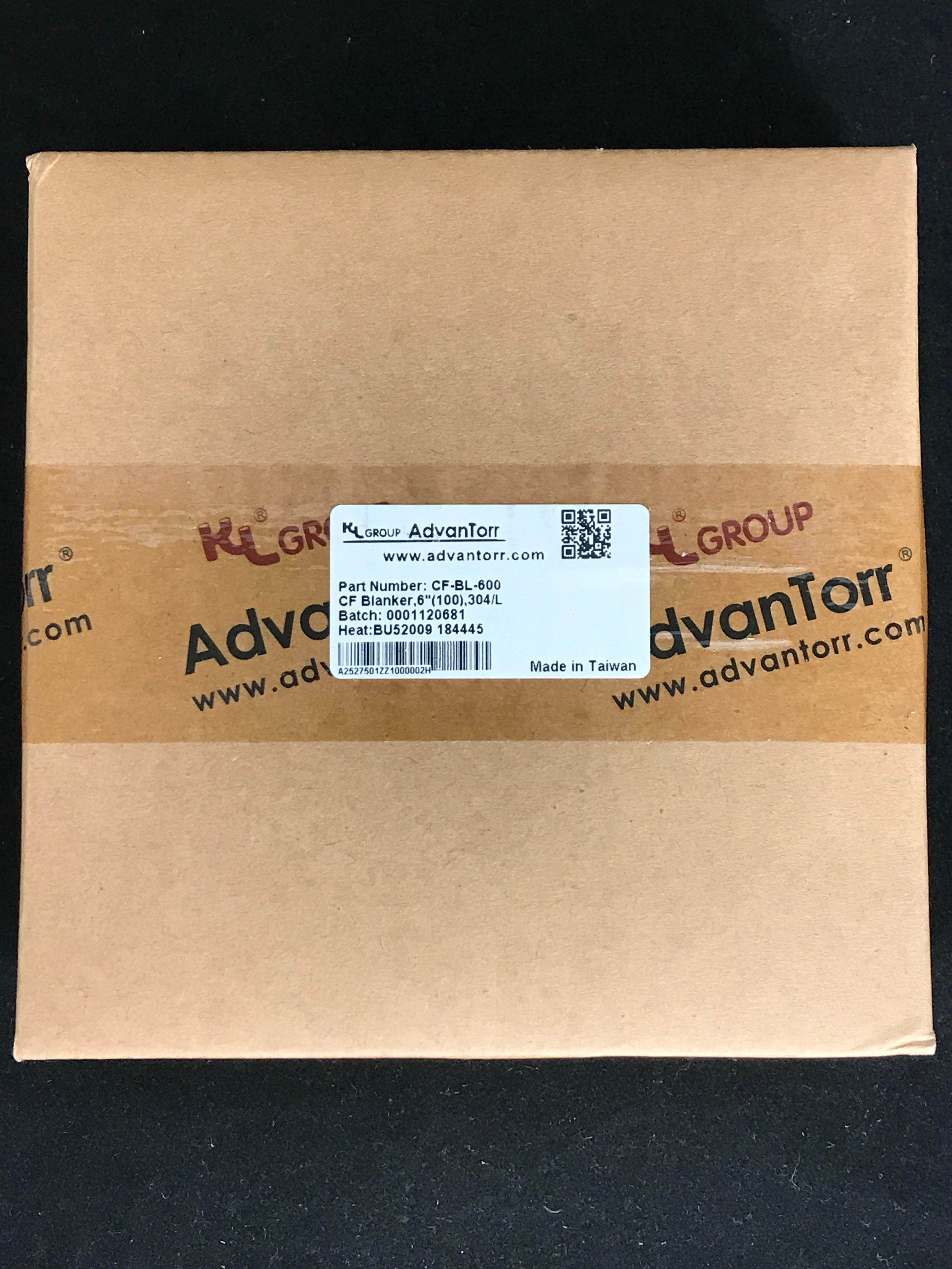 Box of 5 AdvanTorr 6" Conflat Blank Flanges CF-BL-600 *NEW*