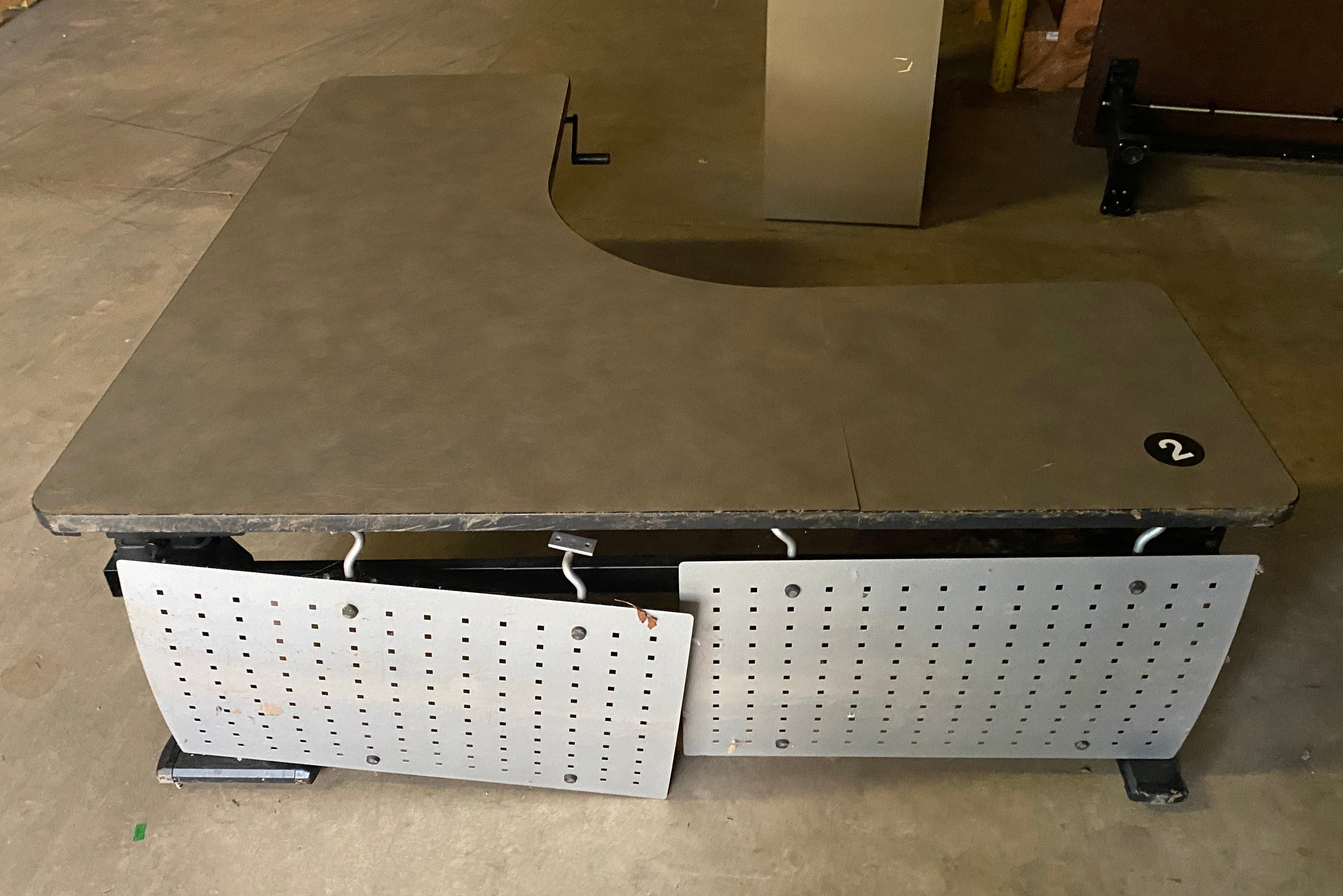 Steelcase #6080562 Laminate Corner Desk Adjustable