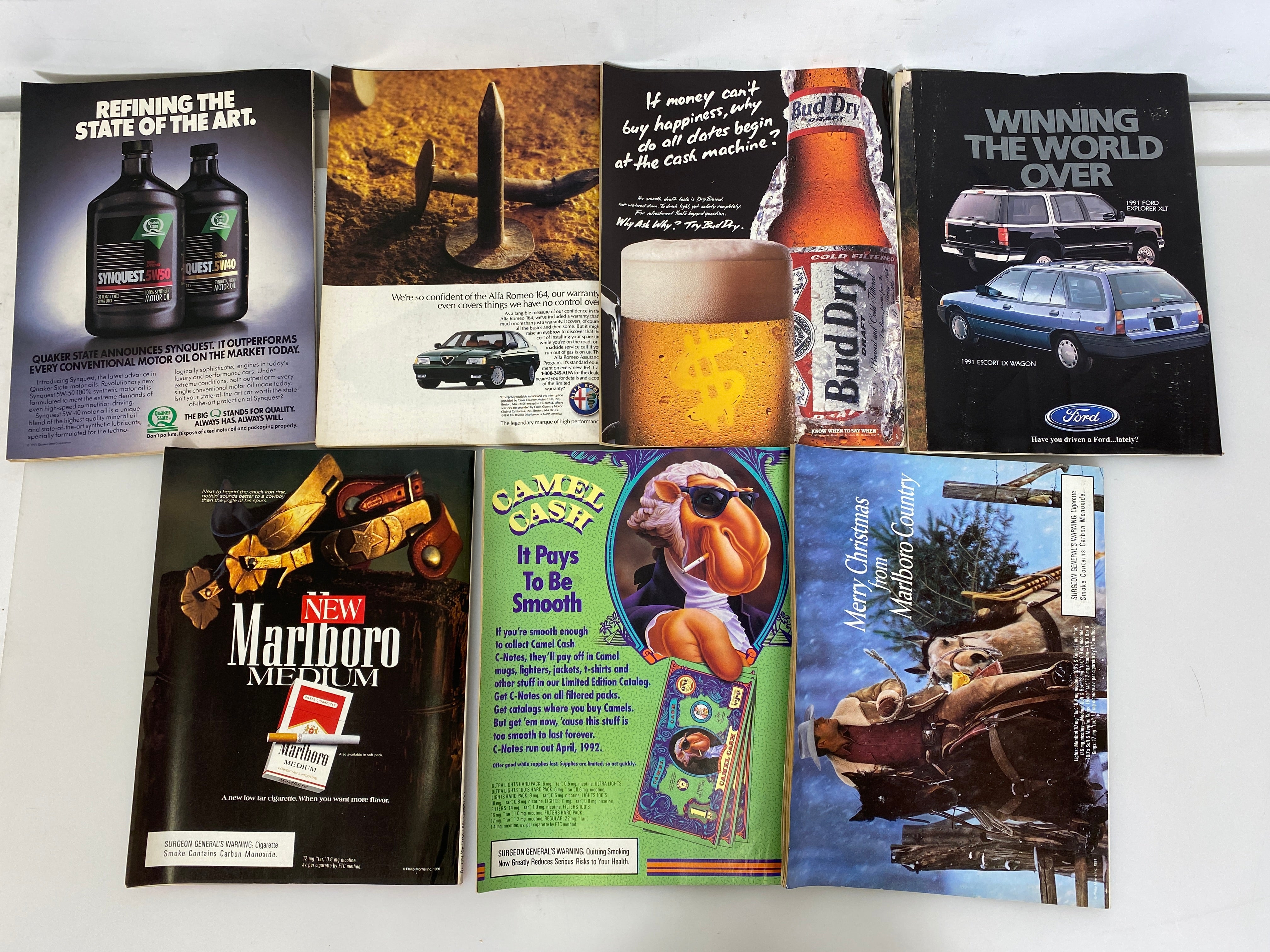 Lot of 13 Vintage Motor Trend Magazines 1991 Complete Year
