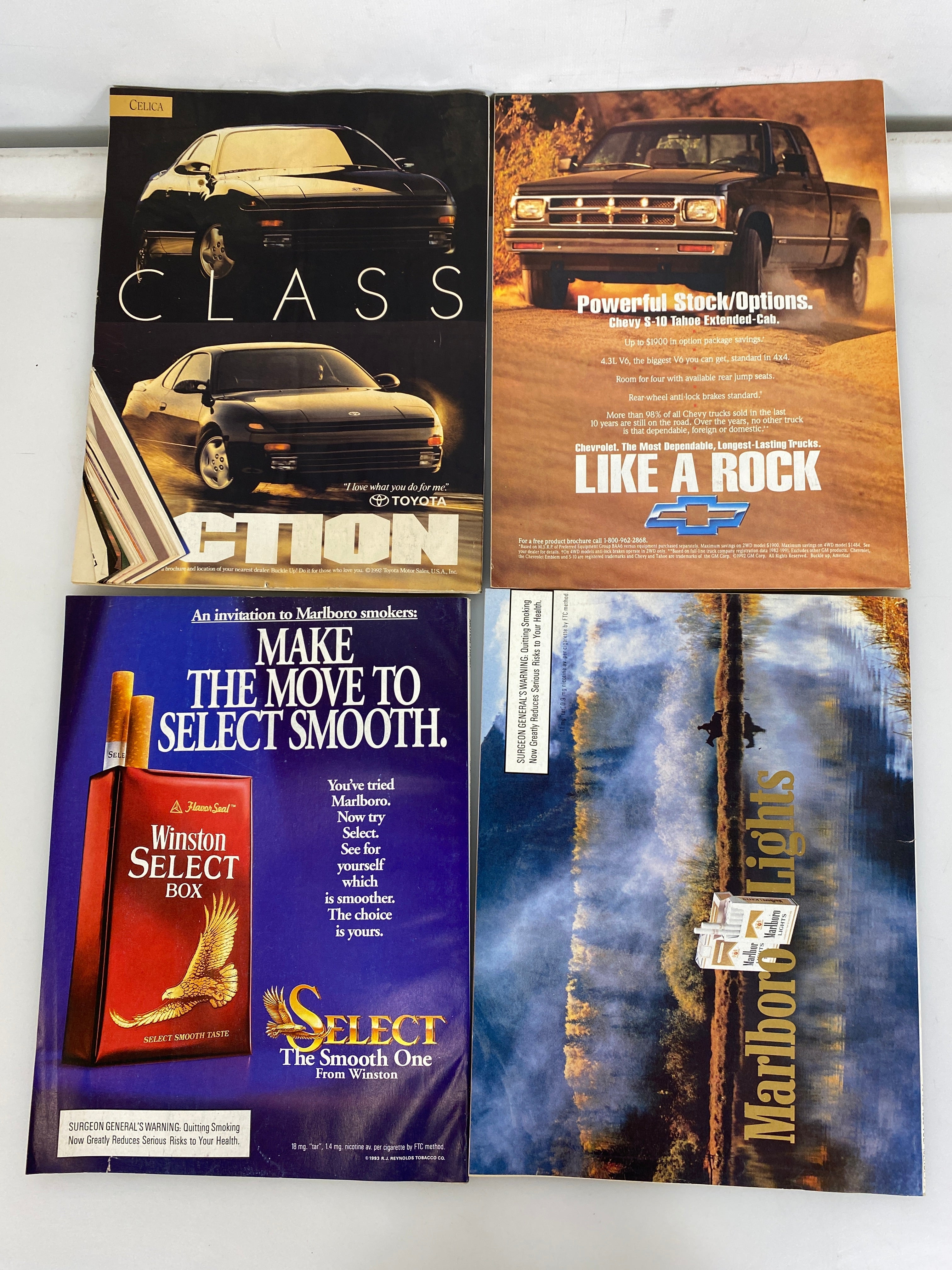 Lot of 8 Vintage Motor Trend Magazines 1993