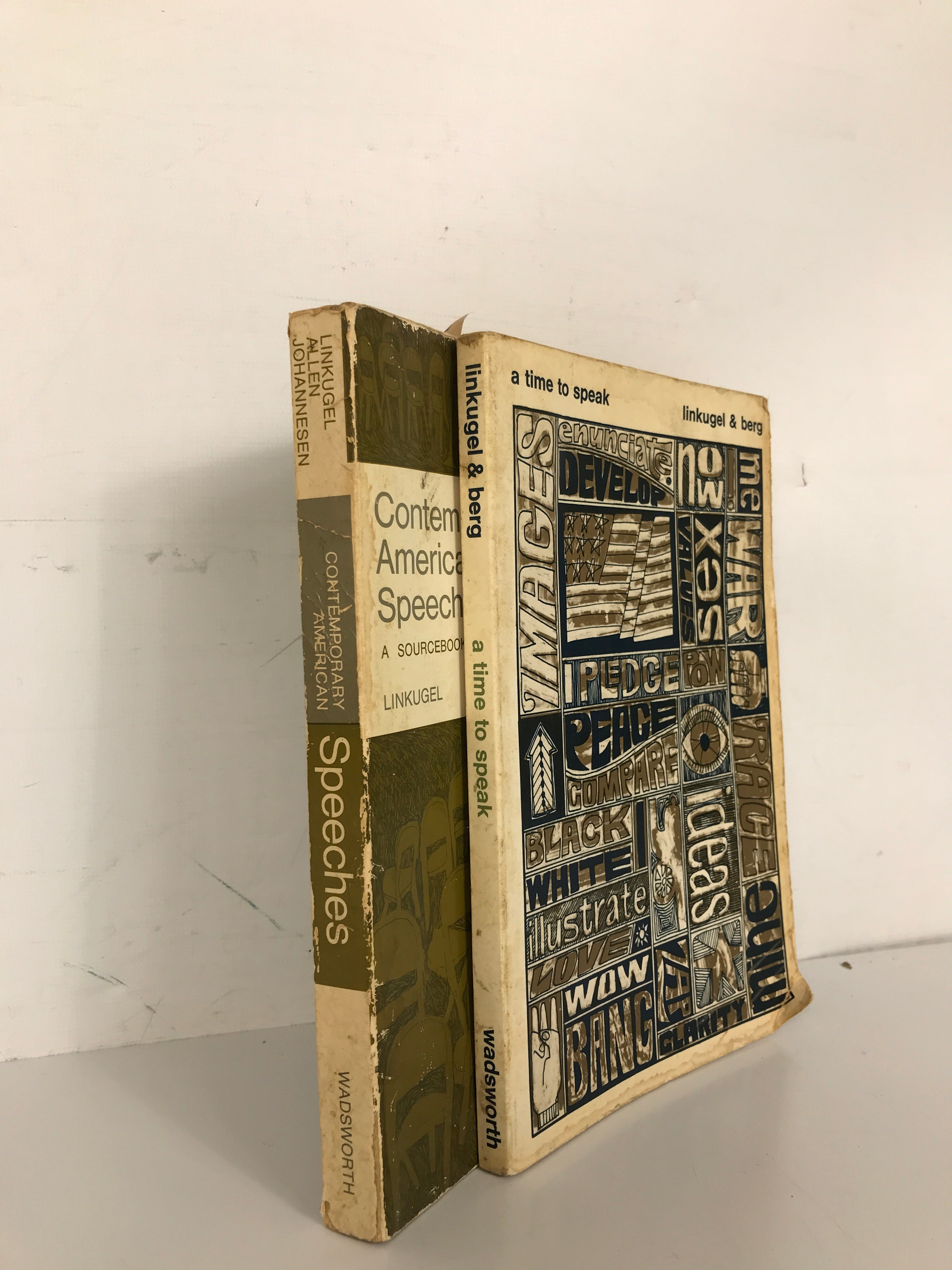 Lot of 2 W. Linkugel Public Speaking Books: 1969-1970 SC