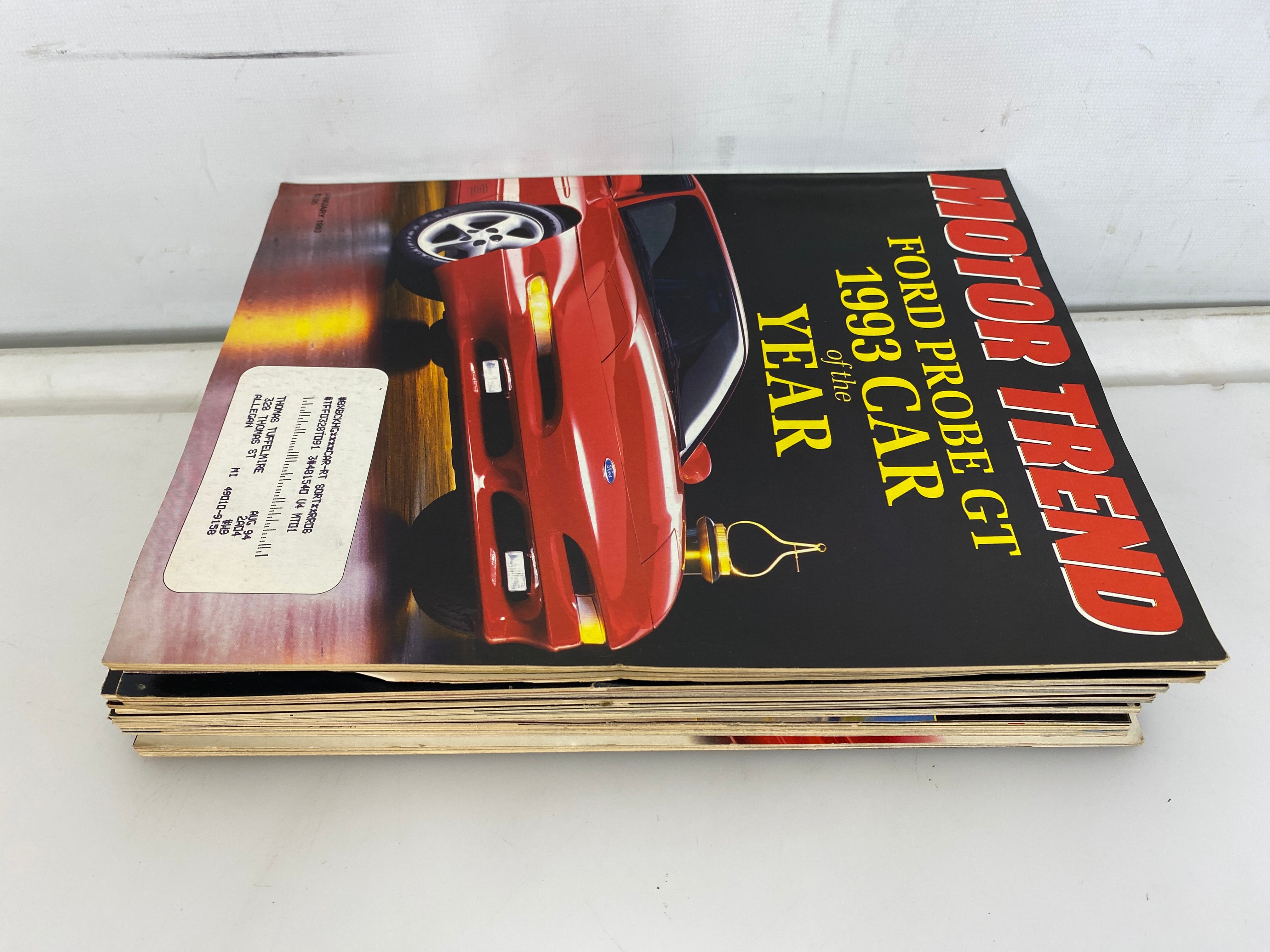 Lot of 8 Vintage Motor Trend Magazines 1993