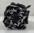 Galleria Black and White Houndstooth Reverse Close Folding Umbrella