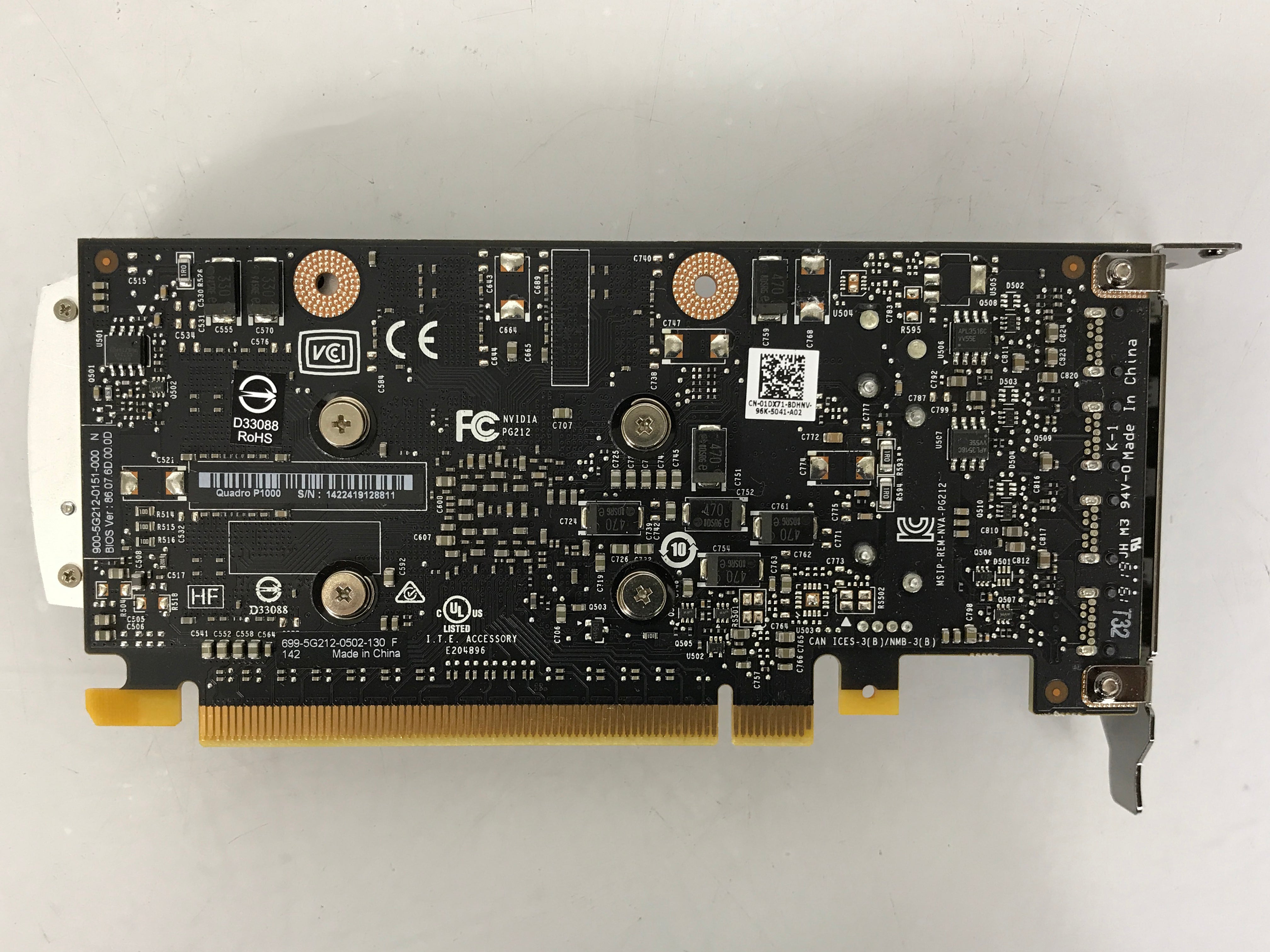 Nvidia Quadro P1000 4GB GDDR5 PCIe Video Graphics Card