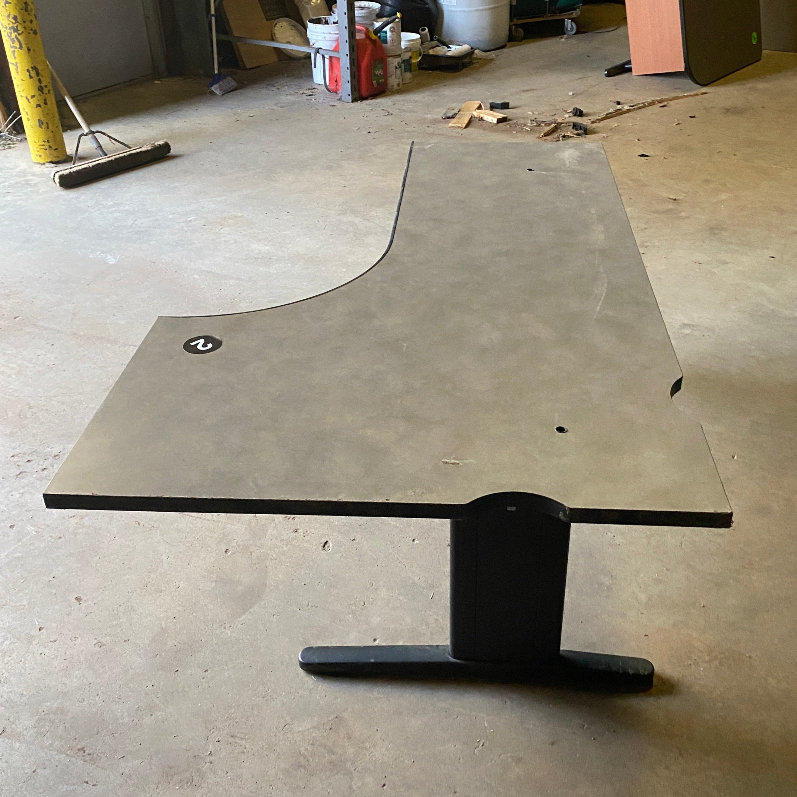 Steelcase #UEC2222LP Laminate Corner Desk Adjustable (Left) Variant #2