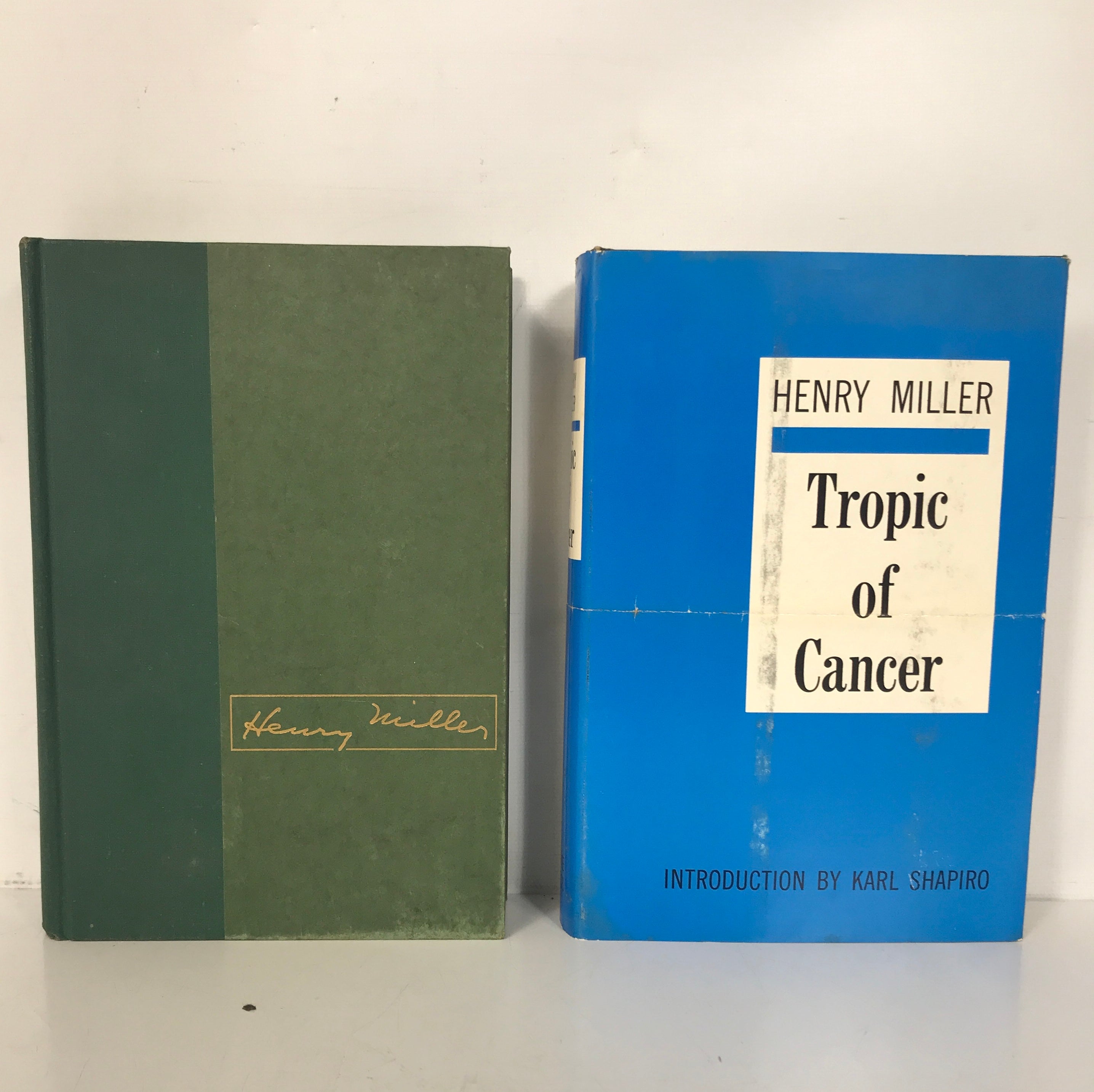 Lot of 2 Henry Miller: Tropic of Cancer/Capricorn 1961 1st Ed, 2nd/4th Print HC